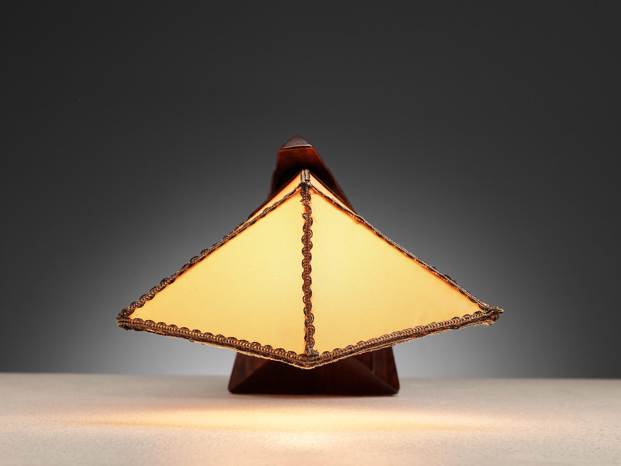 Art Deco Sculptural Amsterdam School Table Lamp