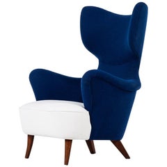 Fauteuil sculptural et organique à la manière de G.A Berg Produit en Suède