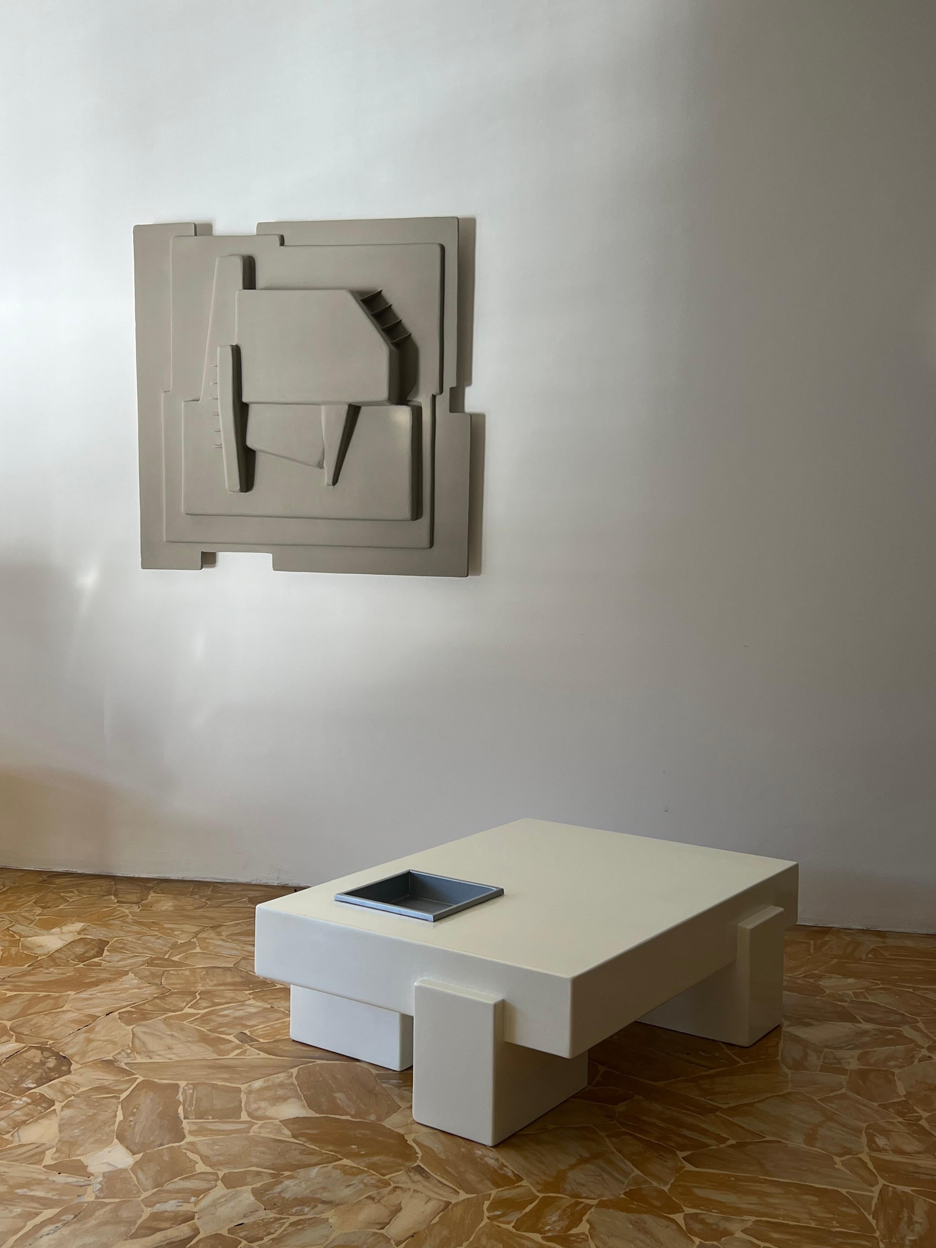 Rare table basse brutaliste sculpturale de l'architecte Eugenio Mondellini en vente 10