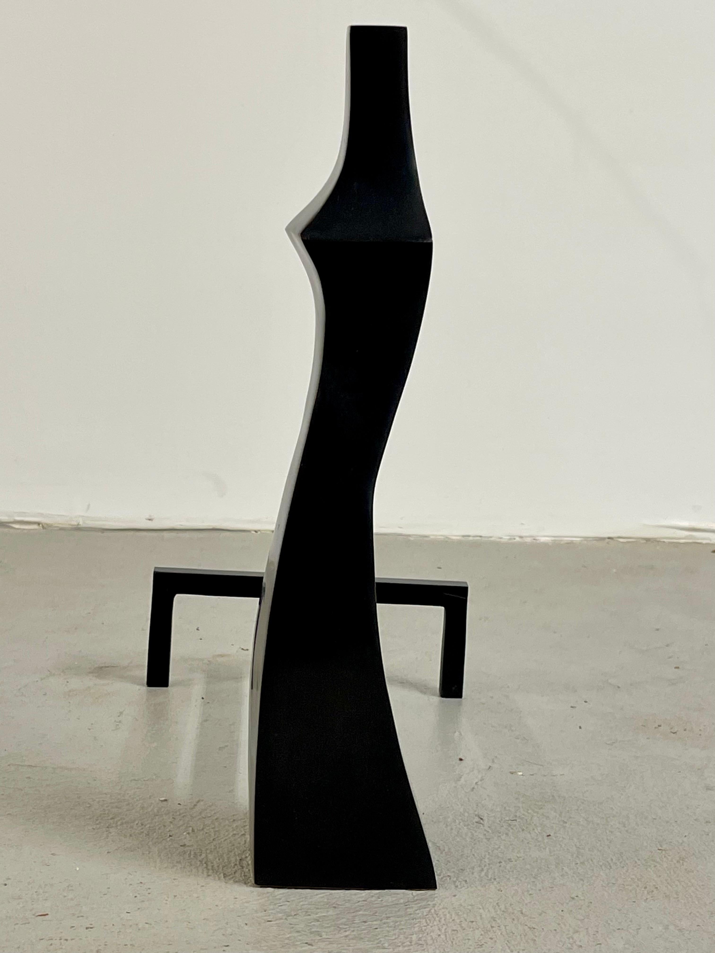 Français Andirons sculpturaux en bronze en vente
