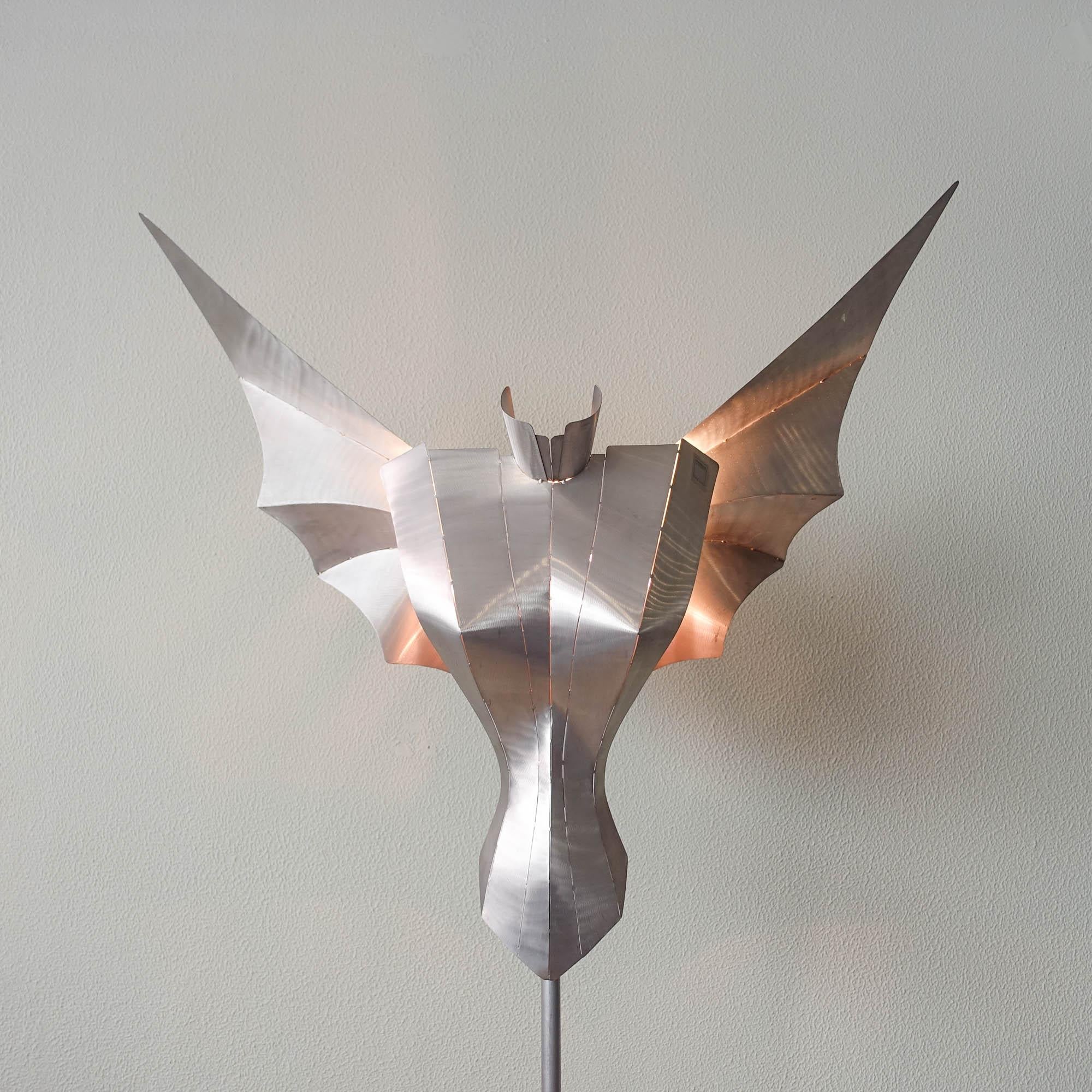 German Sculptural Angel Floor Lamp by Reinhard Stubenrauch, 1990's