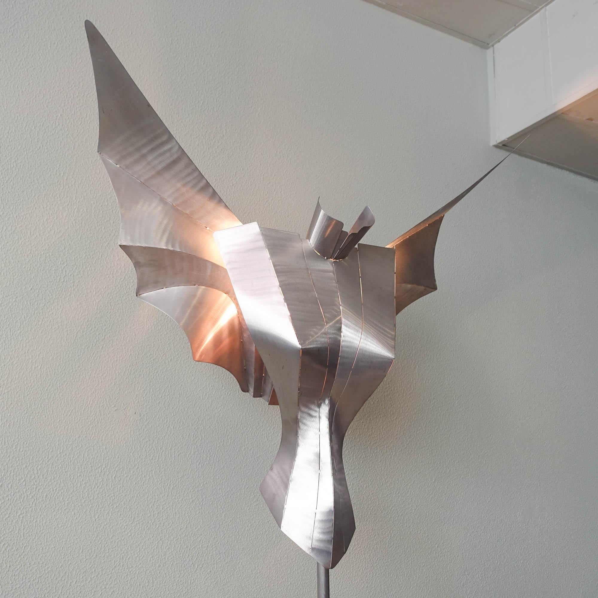 Sculptural Angel Floor Lamp by Reinhard Stubenrauch, 1990's In Good Condition In Lisboa, PT