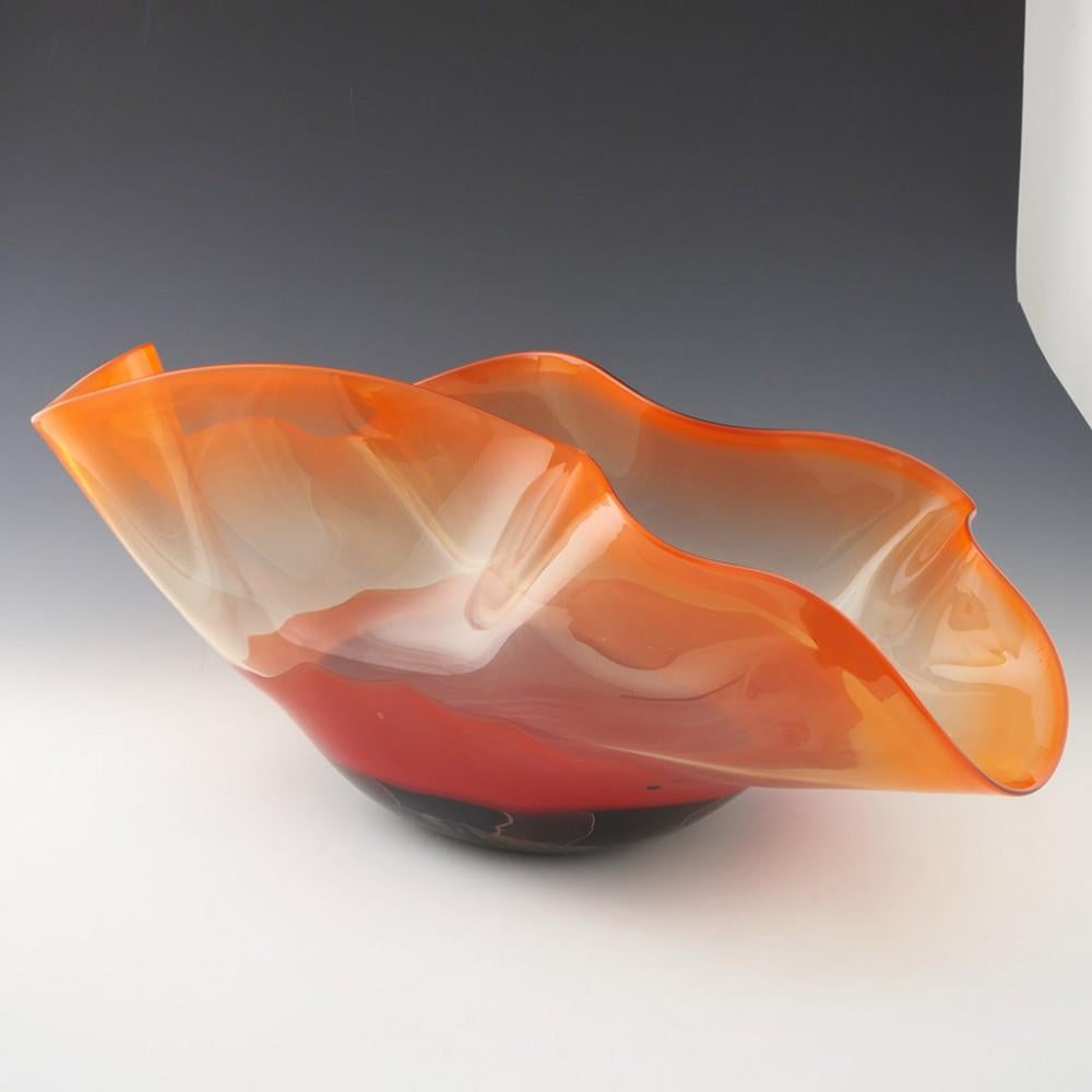 Sculptural Anthony Stern Glass Bowl c2000 In Good Condition For Sale In Tunbridge Wells, GB