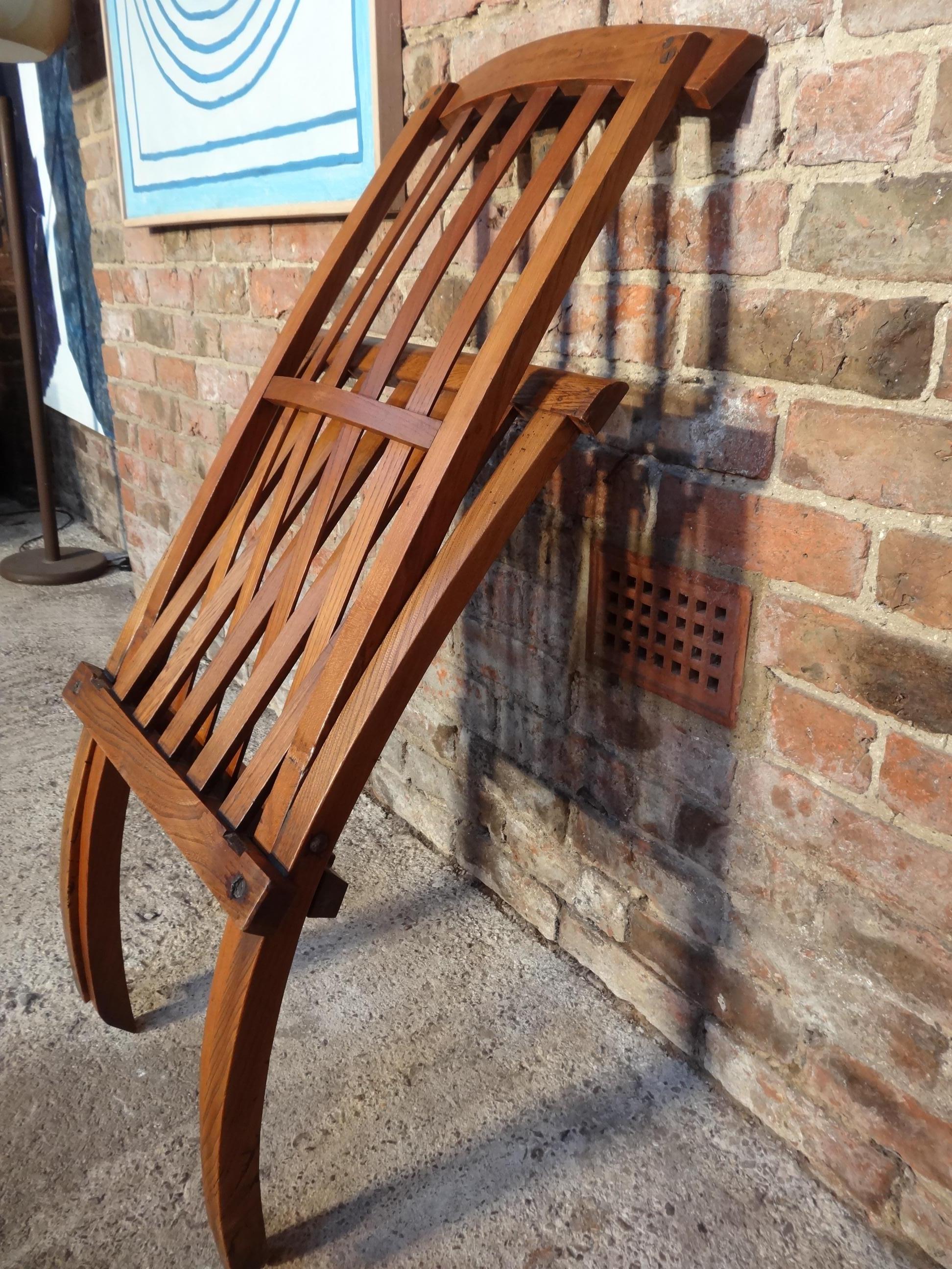 vintage wooden folding chairs