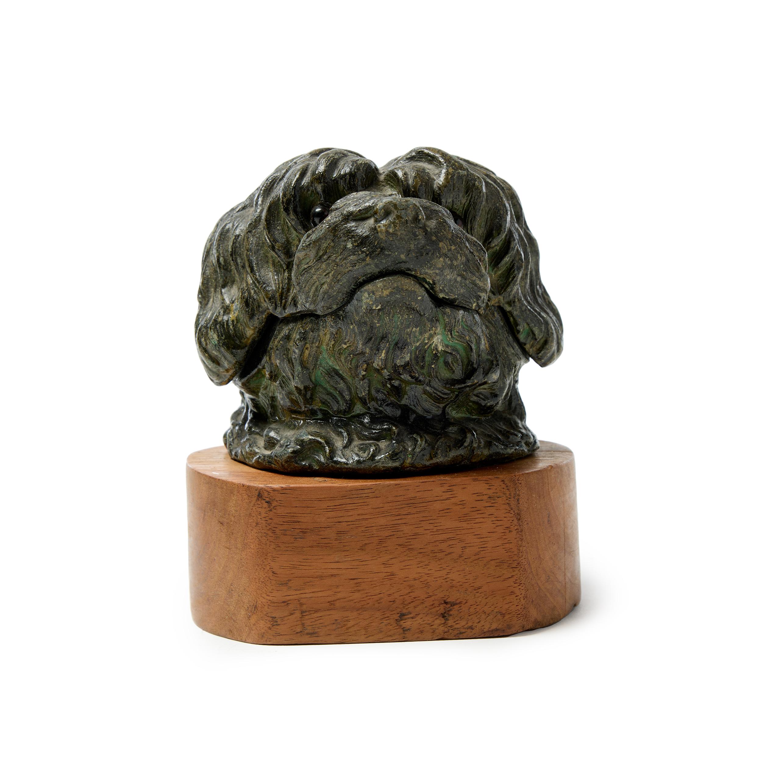 Sculptural Antique Inkwell For Sale 2
