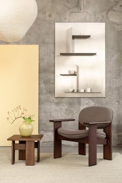 Sculptural Archipen Coffee Side Table 2 in Painted Ash wood by NOOM