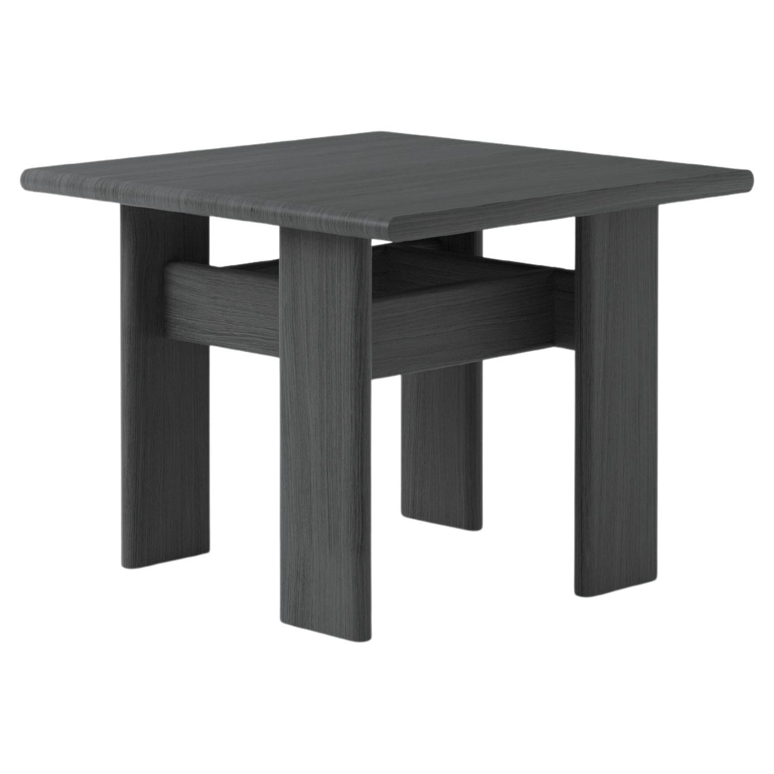 Sculptural Archipen Coffee Side Table 3 in Black Stained Ash by NOOM