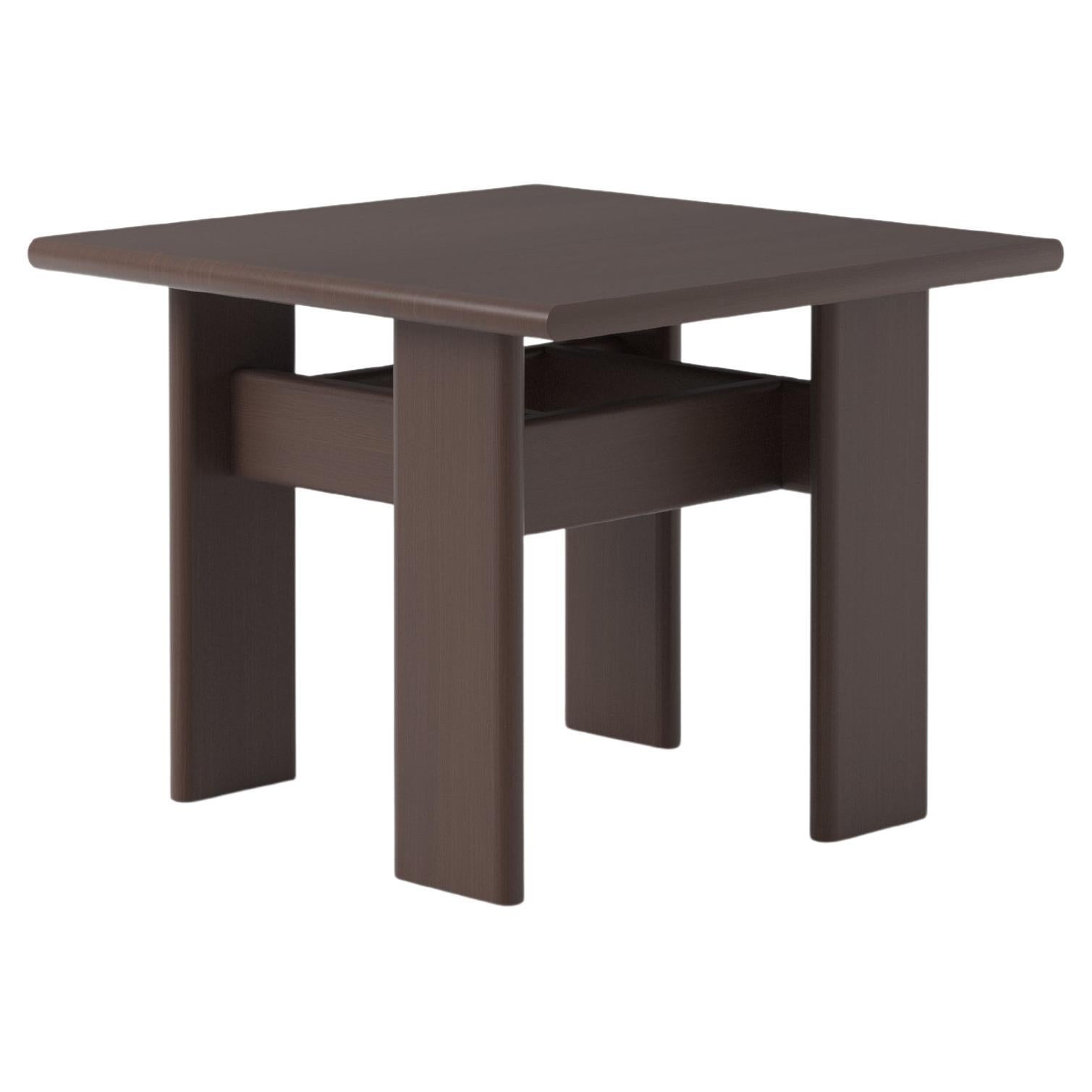Sculptural Archipen Coffee Side Table 3 - Minimalist in Brown Ash by NOOM