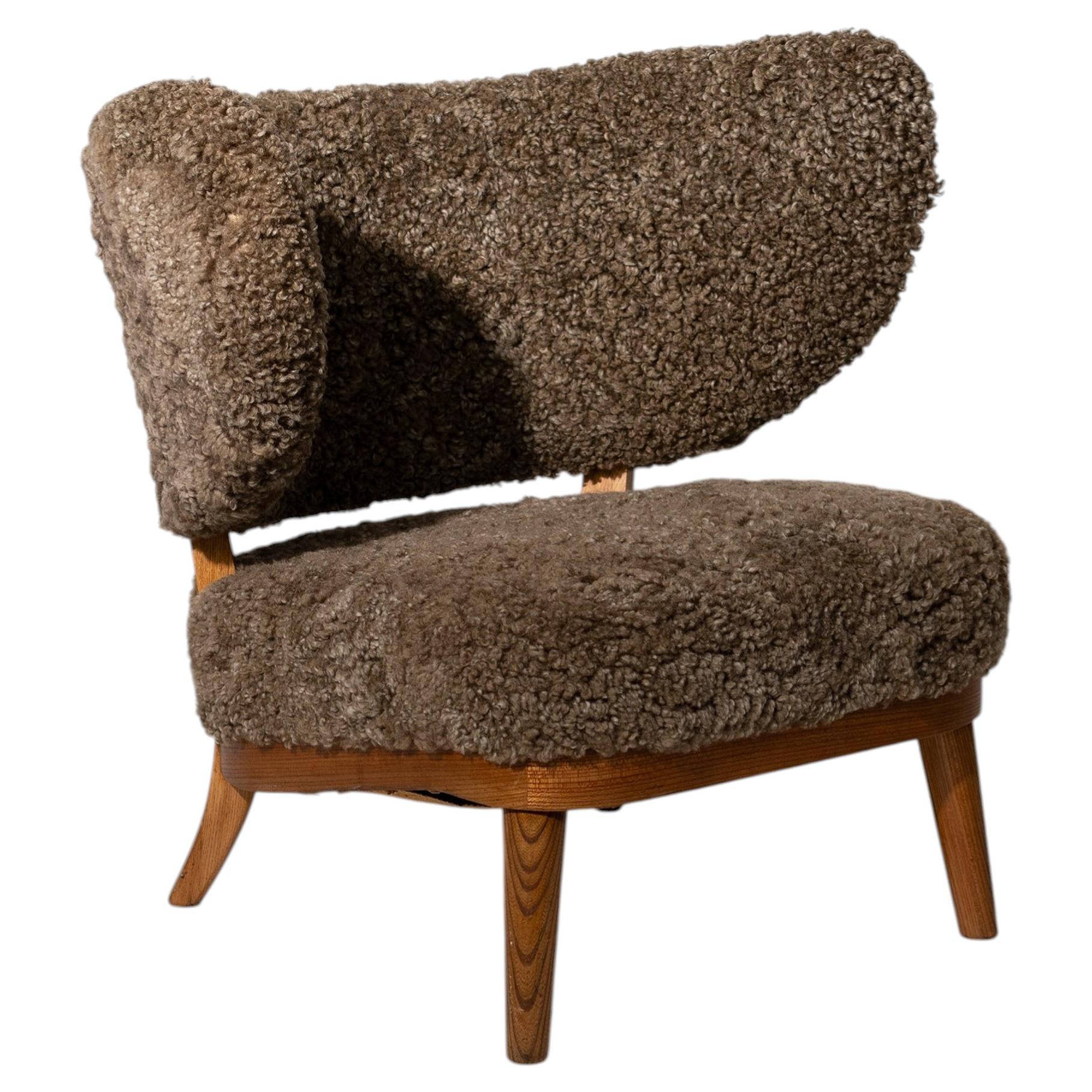 Skulpturaler Sessel von Otto Schultz für Boet, Schweden, CIRCA 1930