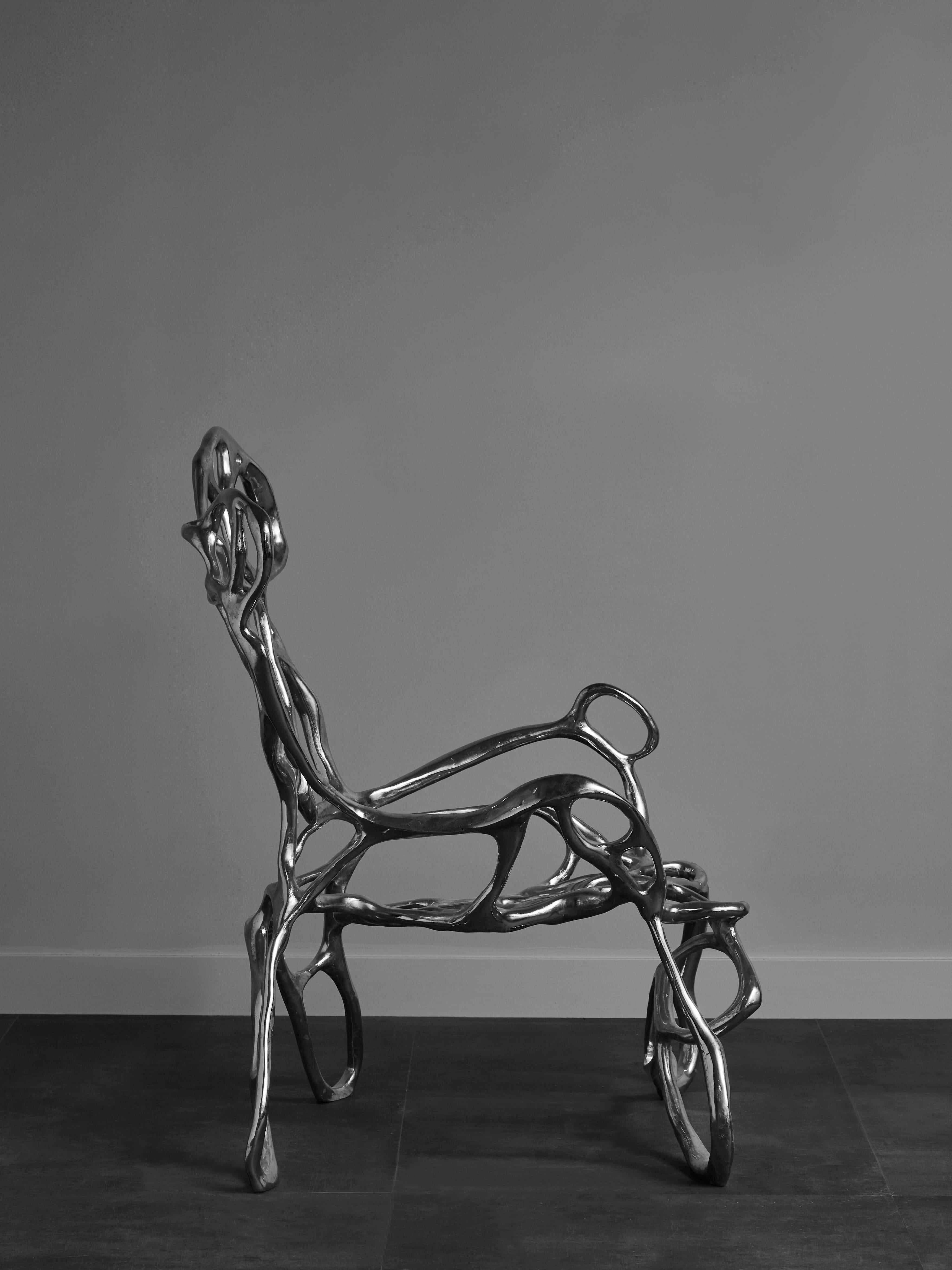 Organic Modern Sculptural Armchair by Studio Glustin For Sale