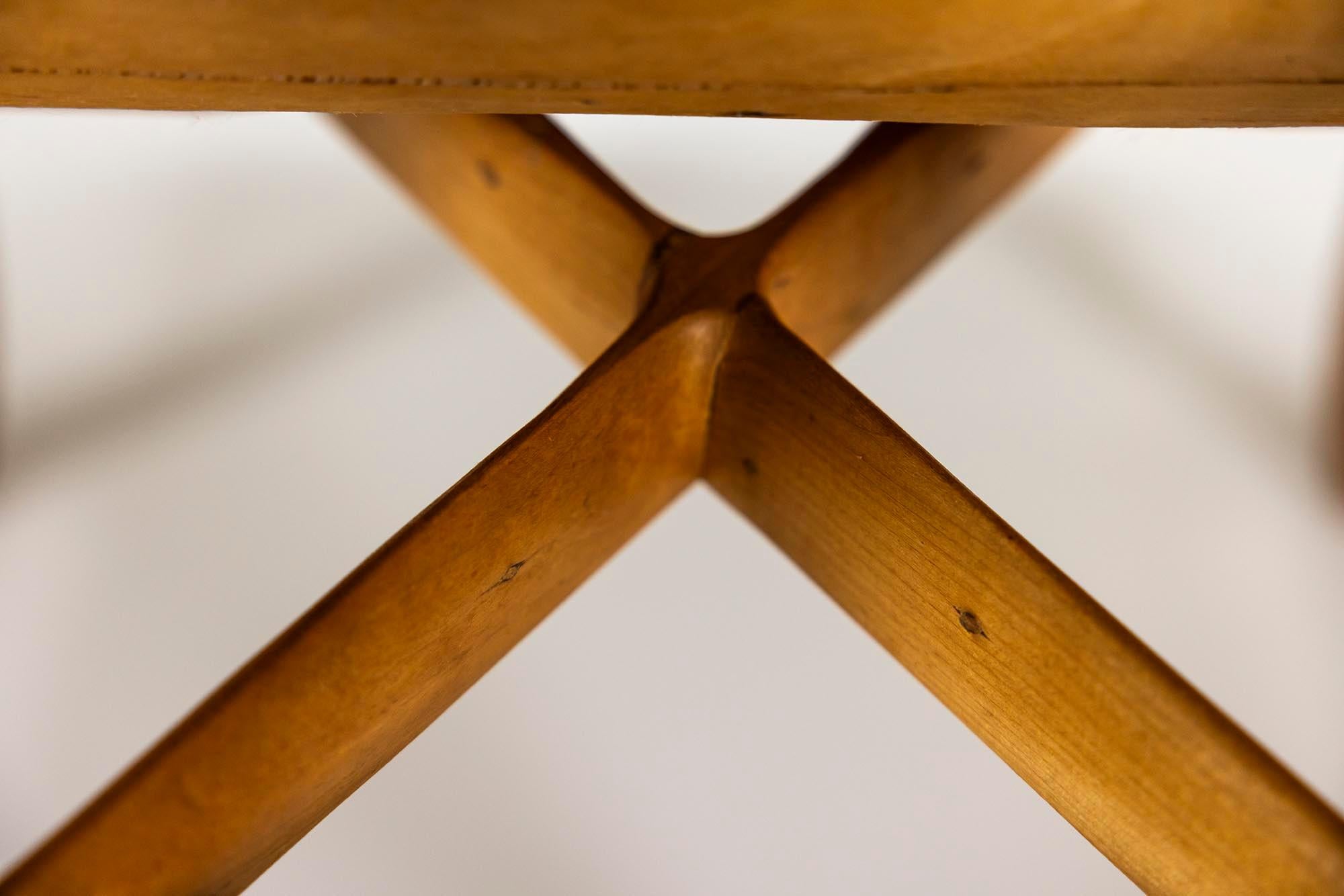 Sculptural Armchair in Pine -and Plywood by Eberhard Muéller, Germany 1980s For Sale 5