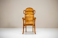 Sculptural Armchair in Pine -and Plywood by Eberhard Muéller, Germany 1980s