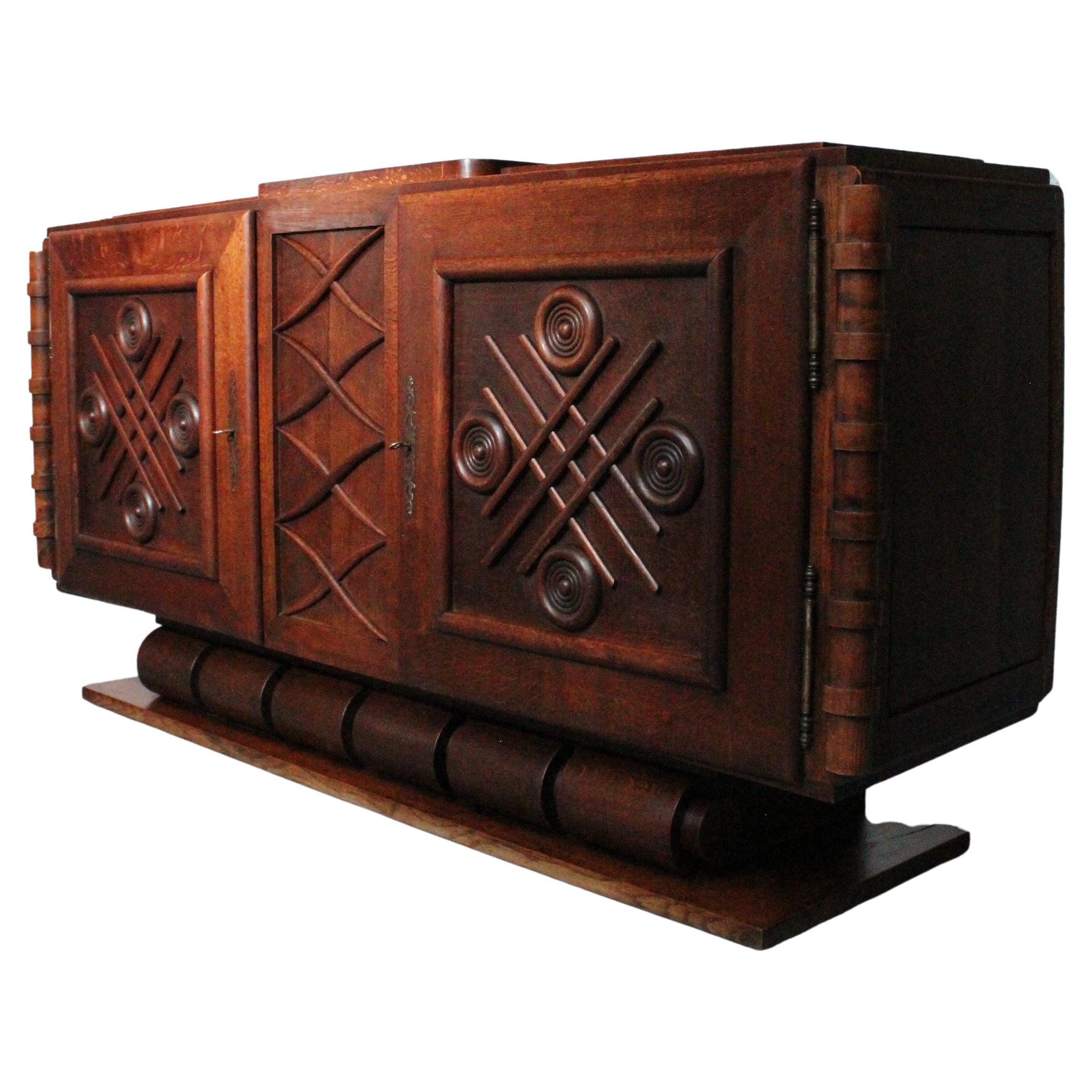 Buffet scultoreo in stile Art Déco in vendita