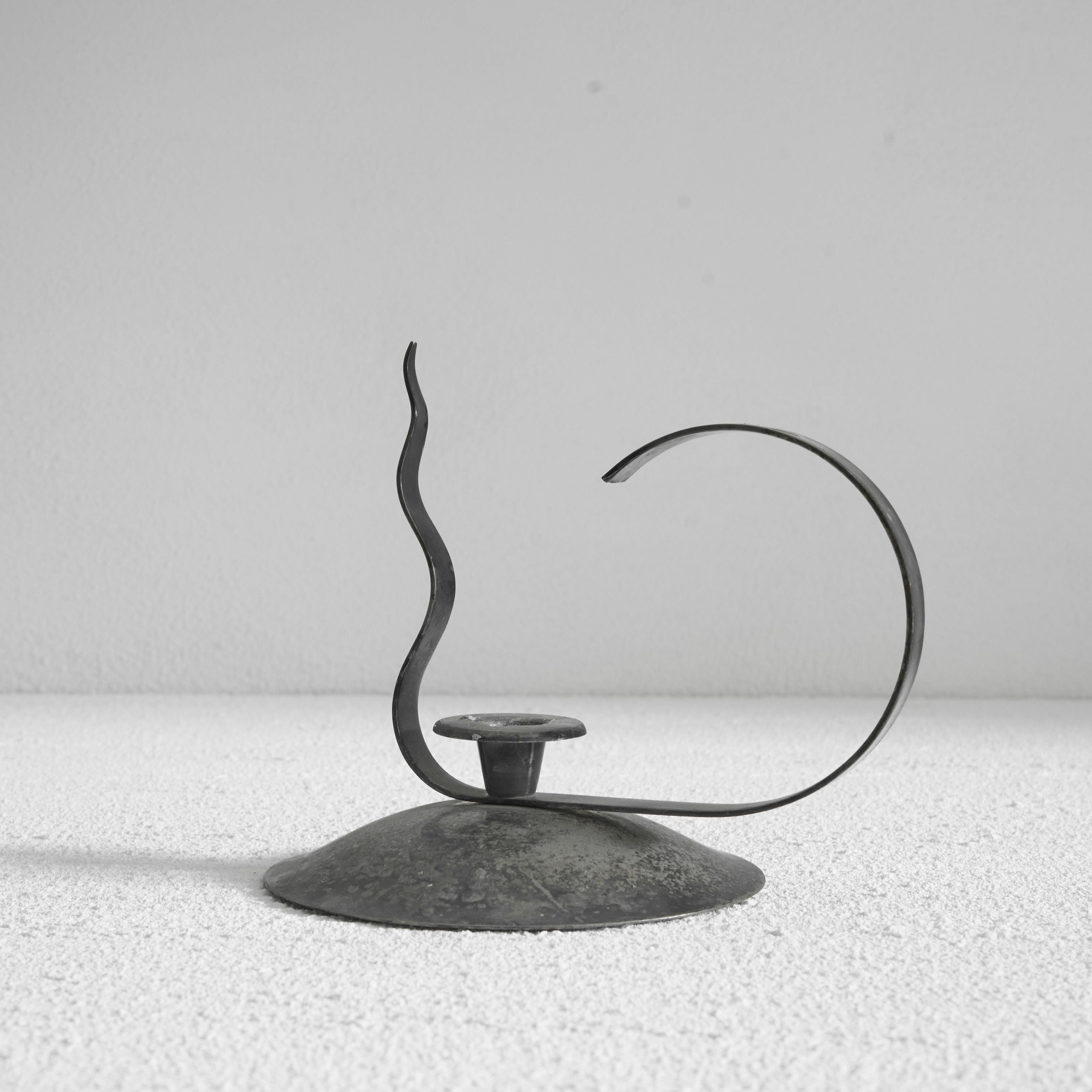 20th Century Sculptural Art Deco Candle Holder For Sale