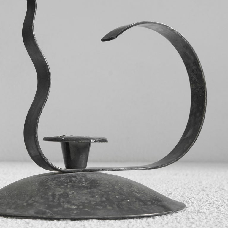 Sculptural Art Deco Candle Holder For Sale at 1stDibs