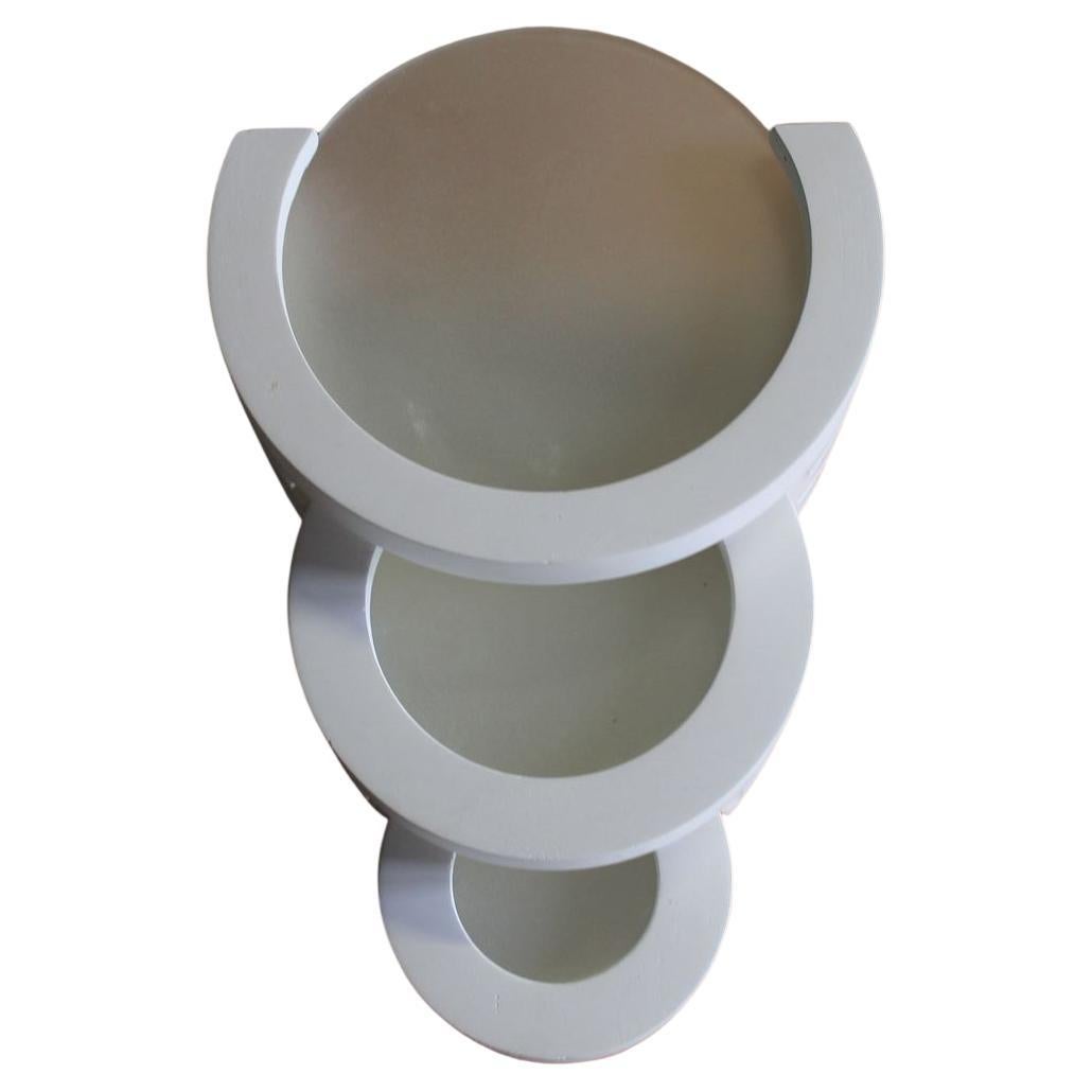 Sculptural Art Deco French Plaster Sconce from Atelier Sedap, 1990s.