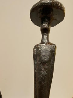 Lámpara escultórica Art Déco "Homenaje a Alberto Giacometti", Porta Romana, años 2000