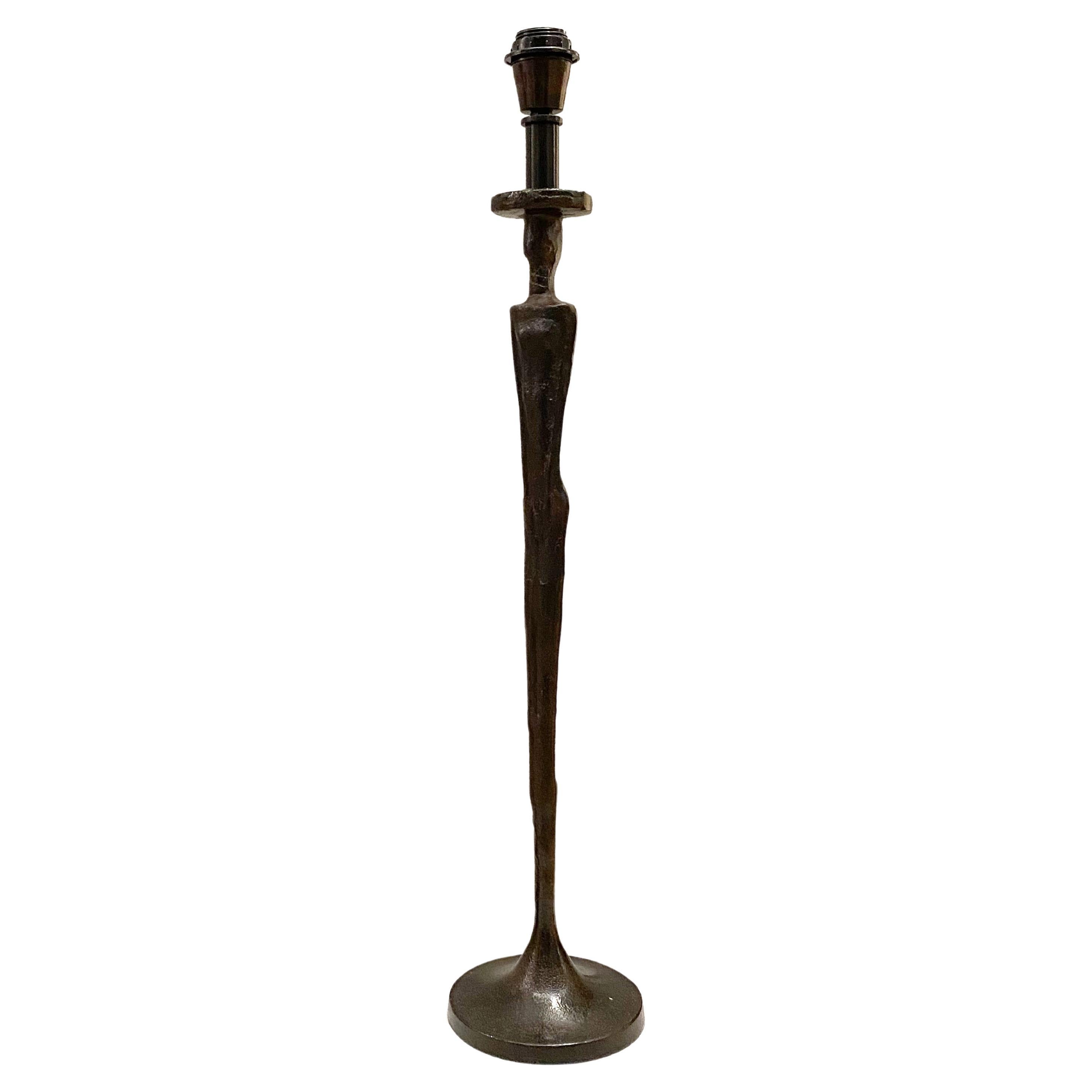 Sculptural Art Deco Lamp "Tribute to Alberto Giacometti", Porta Romana, 2000s