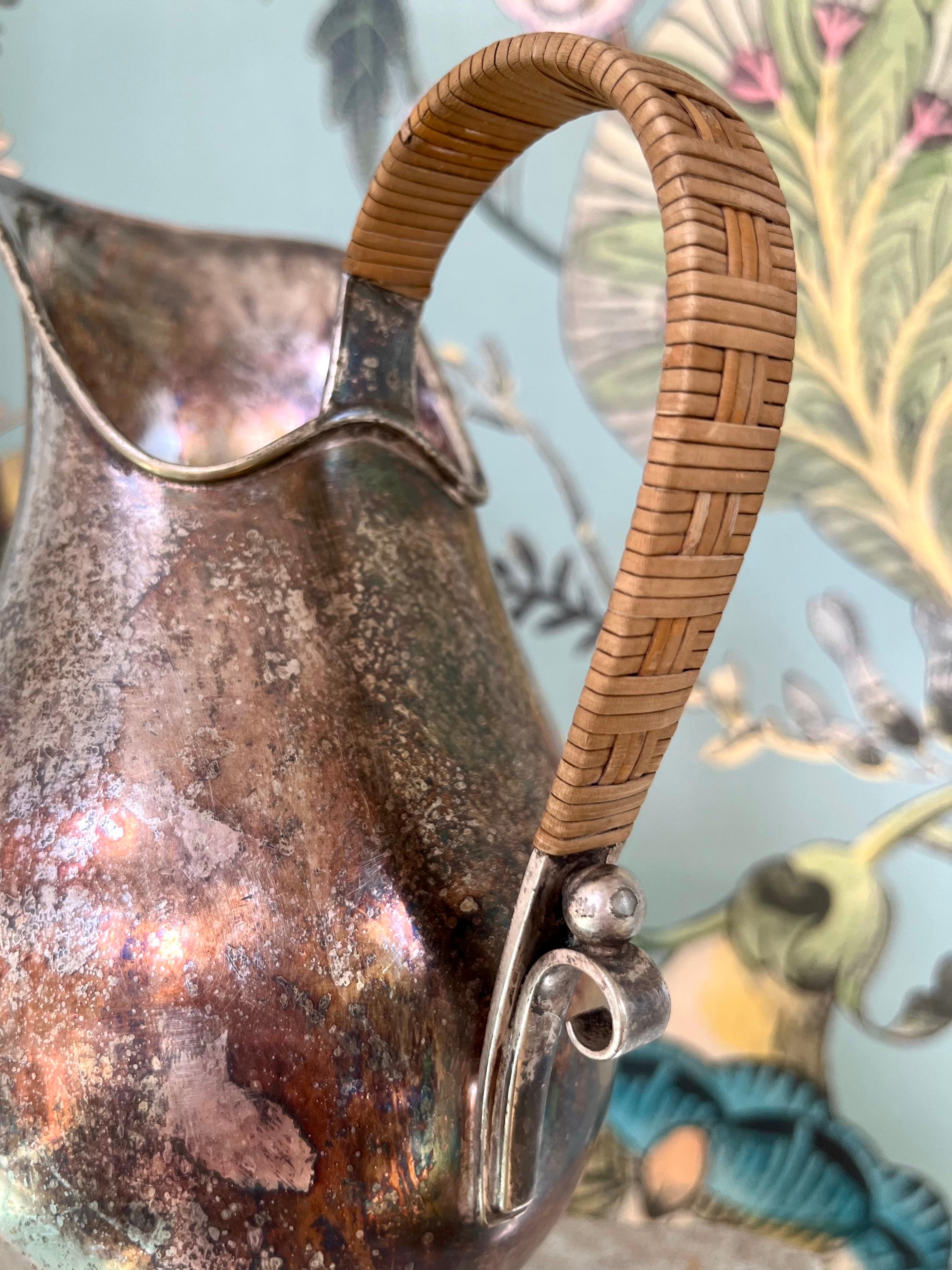 Sculptural Art Deco Silver-Plated Pitcher, 1930s, Carl M. Cohr, Denmark For Sale 5
