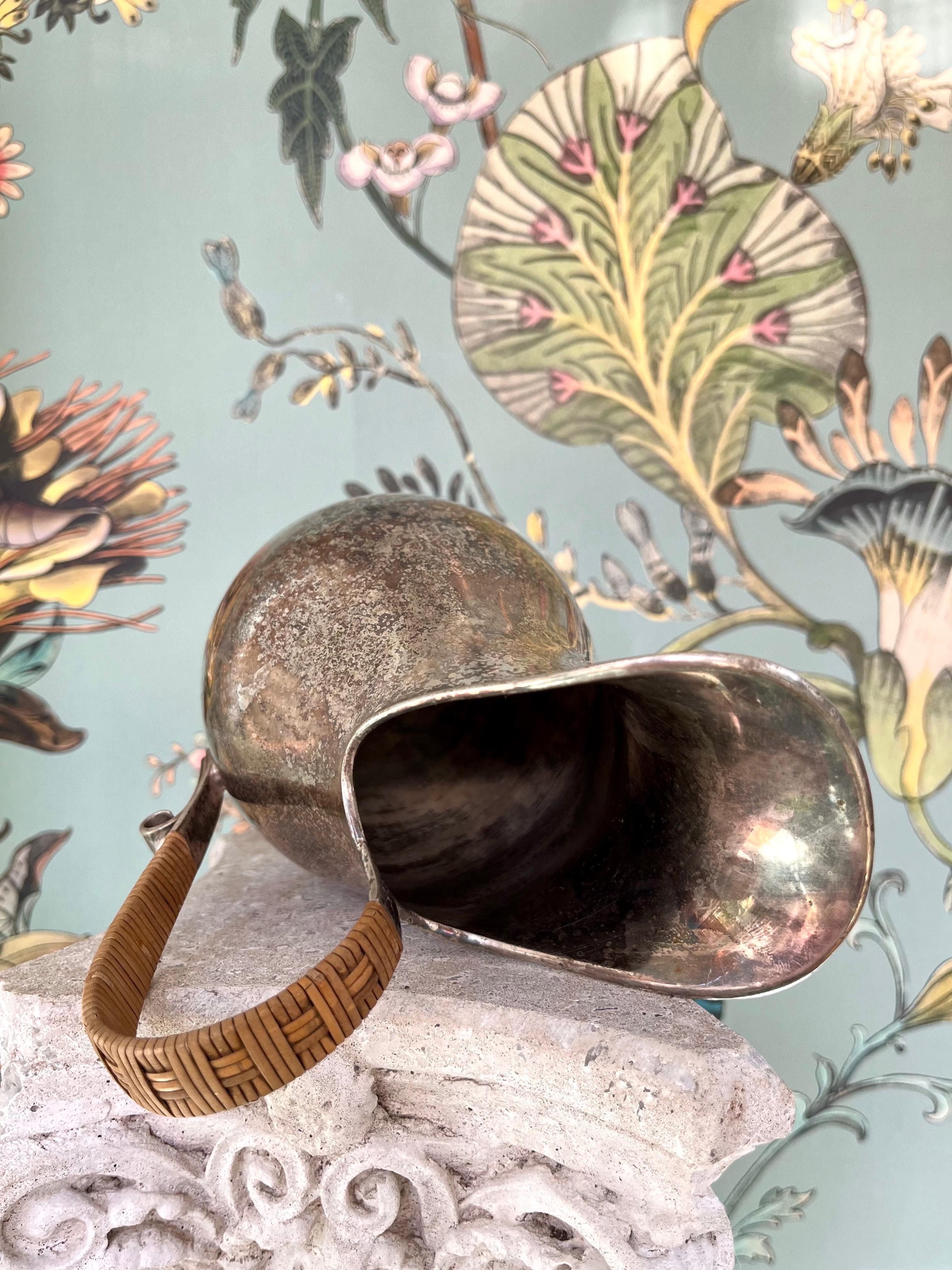 Sculptural Art Deco Silver-Plated Pitcher, 1930s, Carl M. Cohr, Denmark For Sale 6