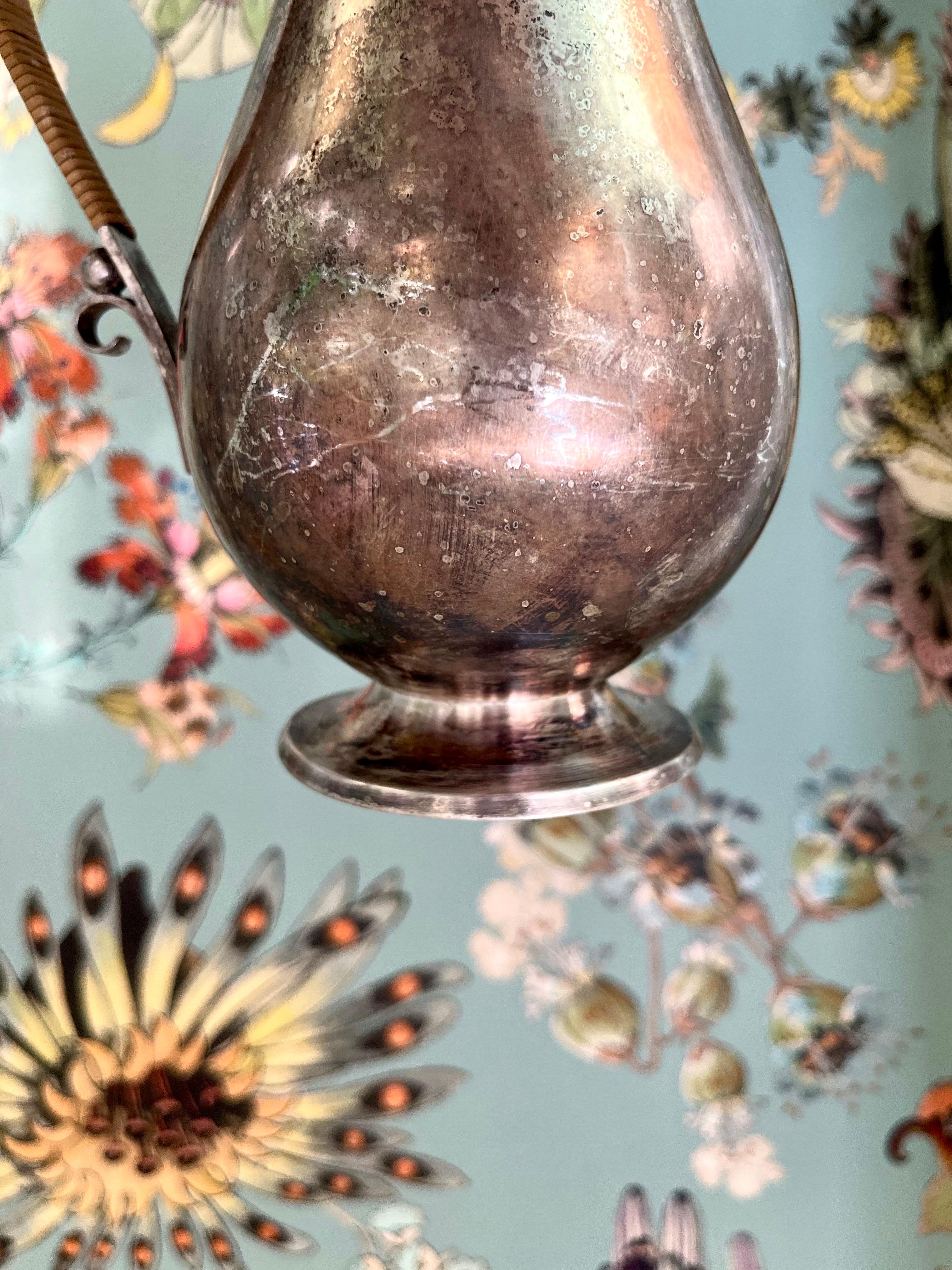 Sculptural Art Deco Silver-Plated Pitcher, 1930s, Carl M. Cohr, Denmark For Sale 9
