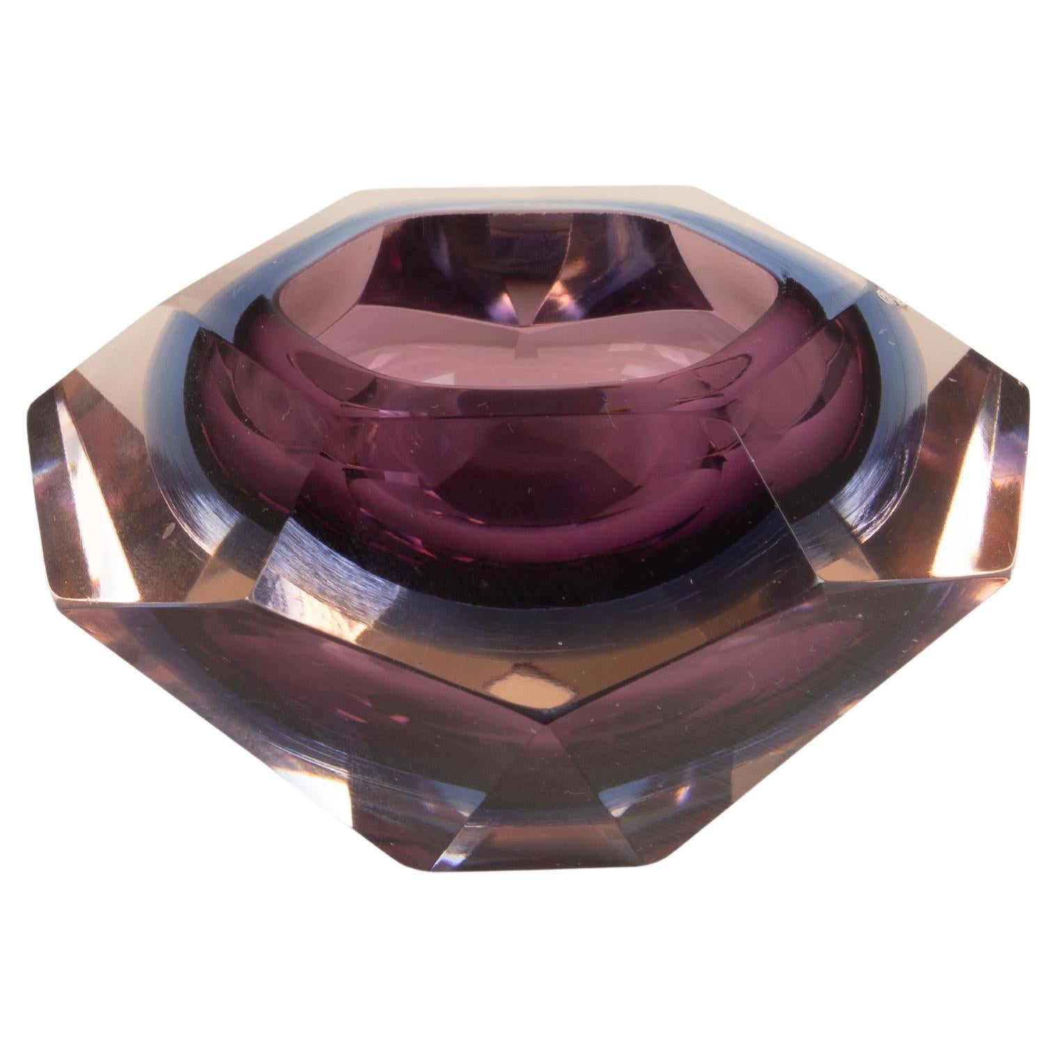 Sculptural ashtray attributed to Flavio Poli for Seguso Vetri d’Arte 1970 in vendita