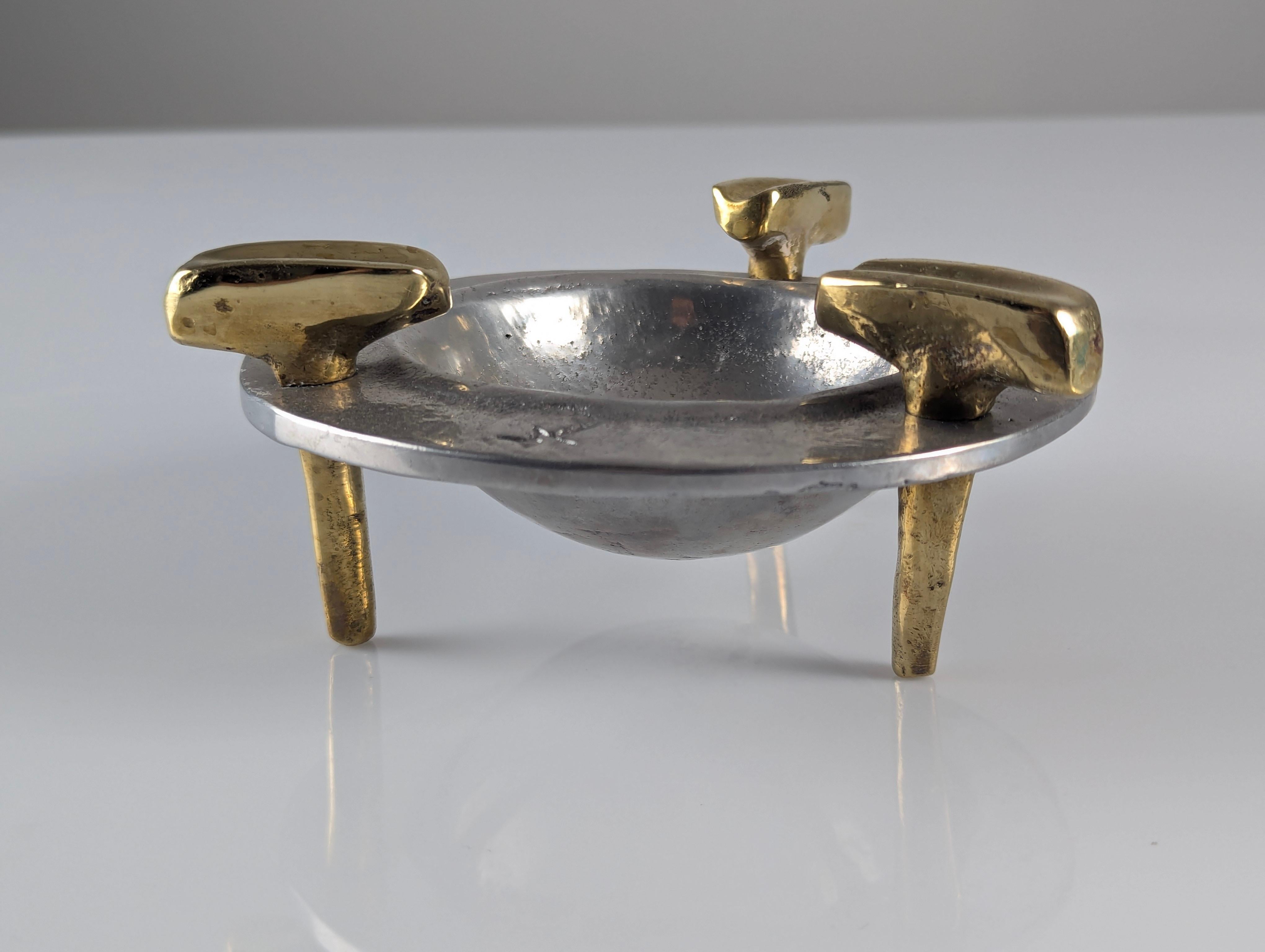 Late 20th Century Sculptural Ashtray Signed by David Marshall, 1980s