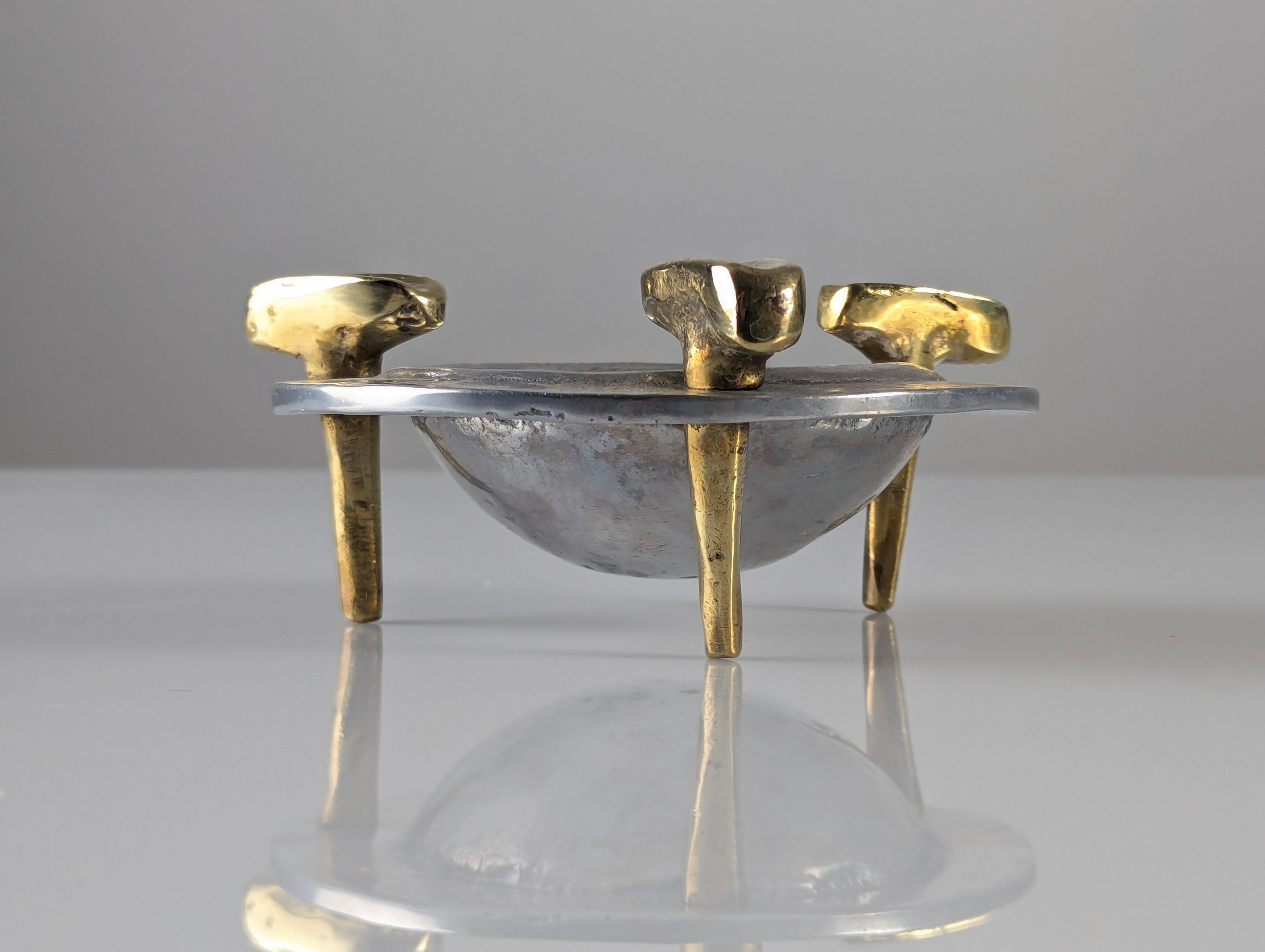 Sculptural Ashtray Signed by David Marshall, 1980s 1