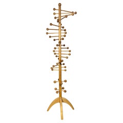 Sculptural "ATOMIC"  Scandinavian Double Helix Coat / Hat Tree..Modernist