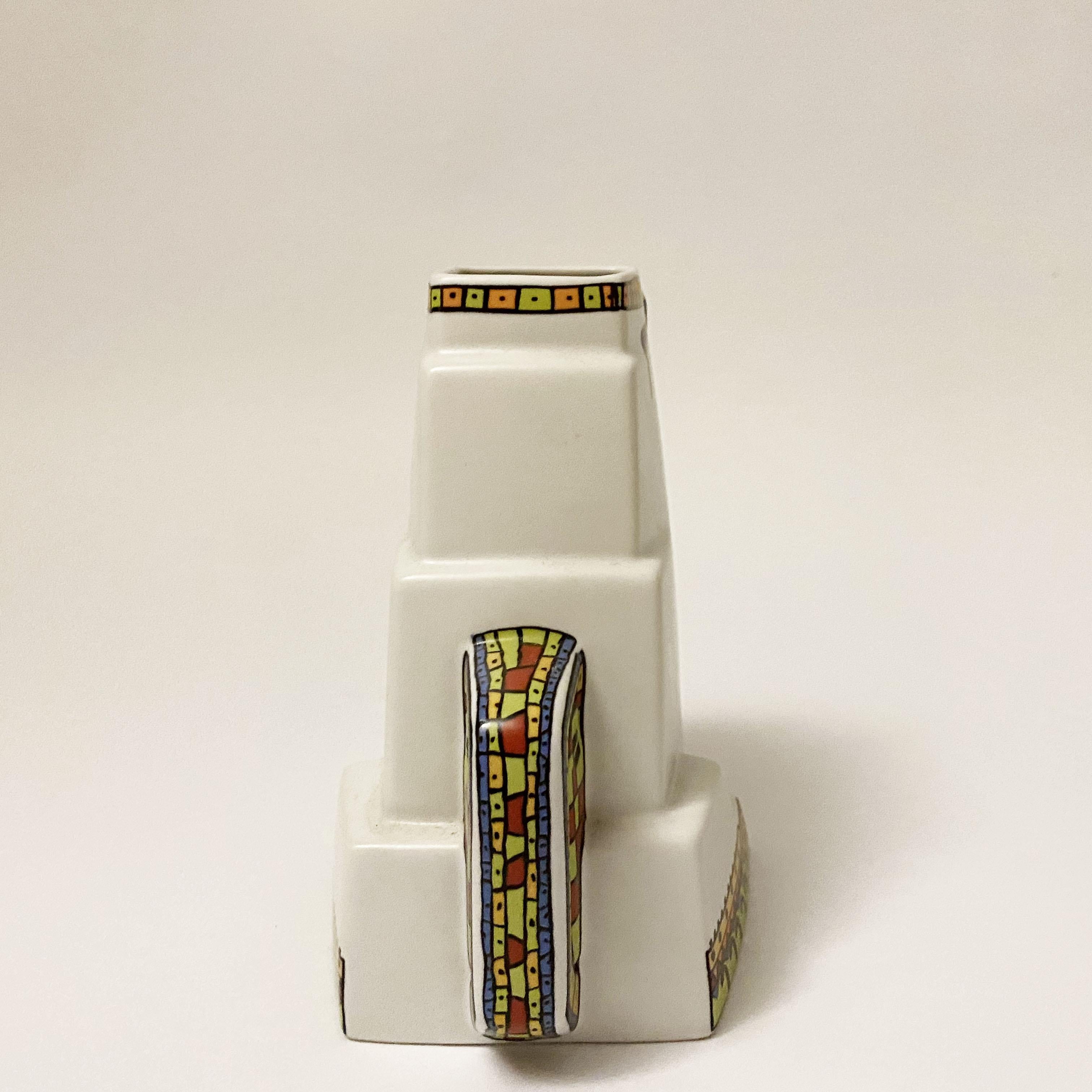 Ceramic Sculptural Aztec Vase by Javier Mariscal for Rosenthal, Germany, 1980s. For Sale