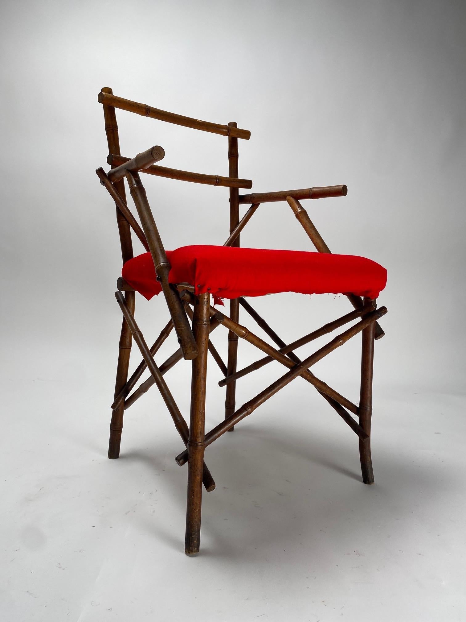 Sculptural Bamboo Chair, Italy 1900s For Sale 1