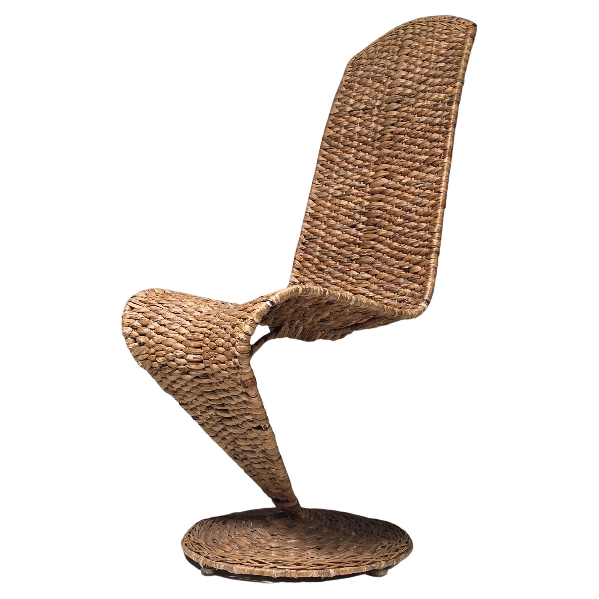 Sculptural Banana Leaf "S" Chair by Marzio Checchi For Sale