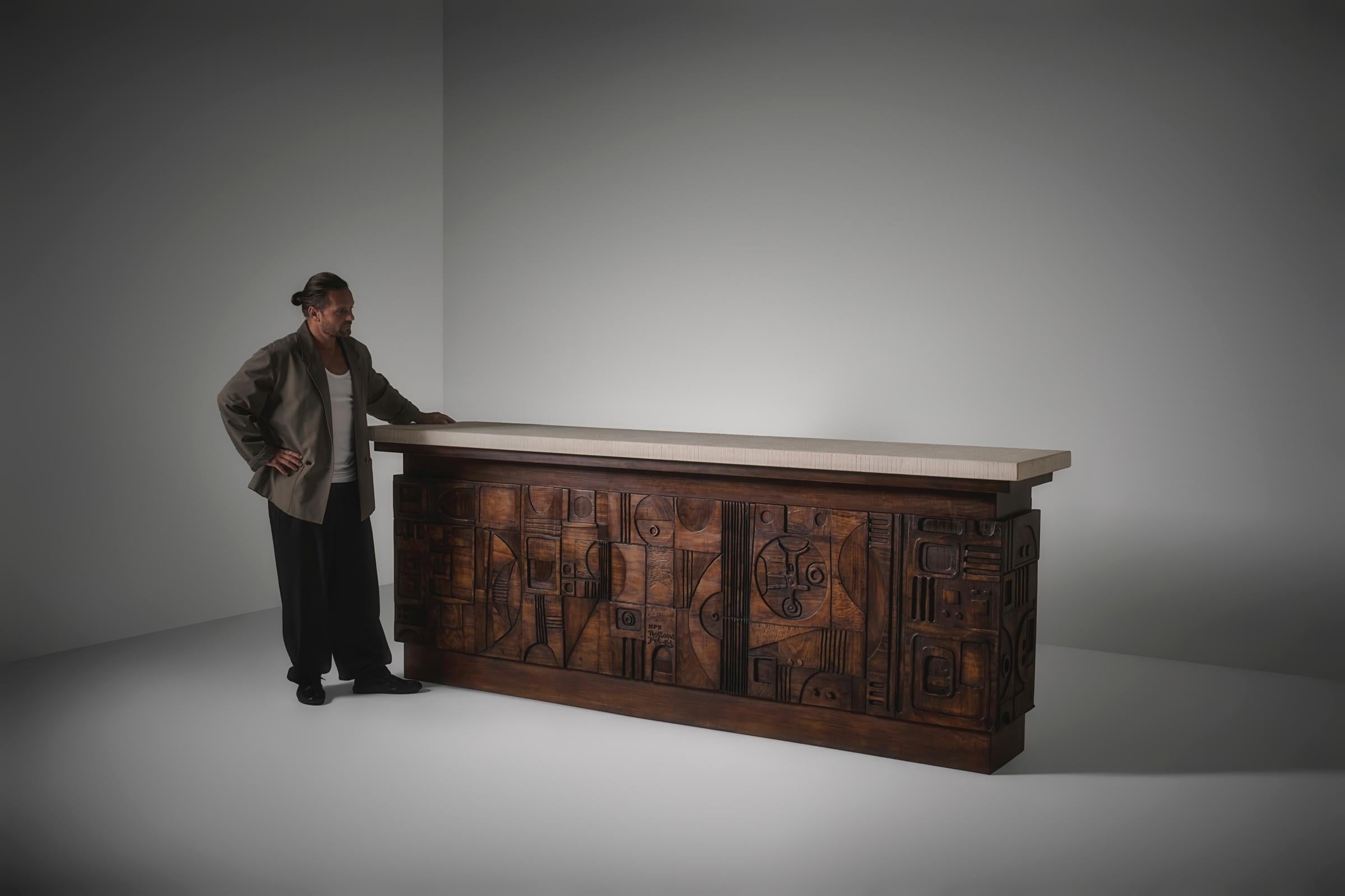 Skulpturale Bar von Nerone & Patuzzi - Gruppo NP2, Italien 1960er Jahre im Angebot 2