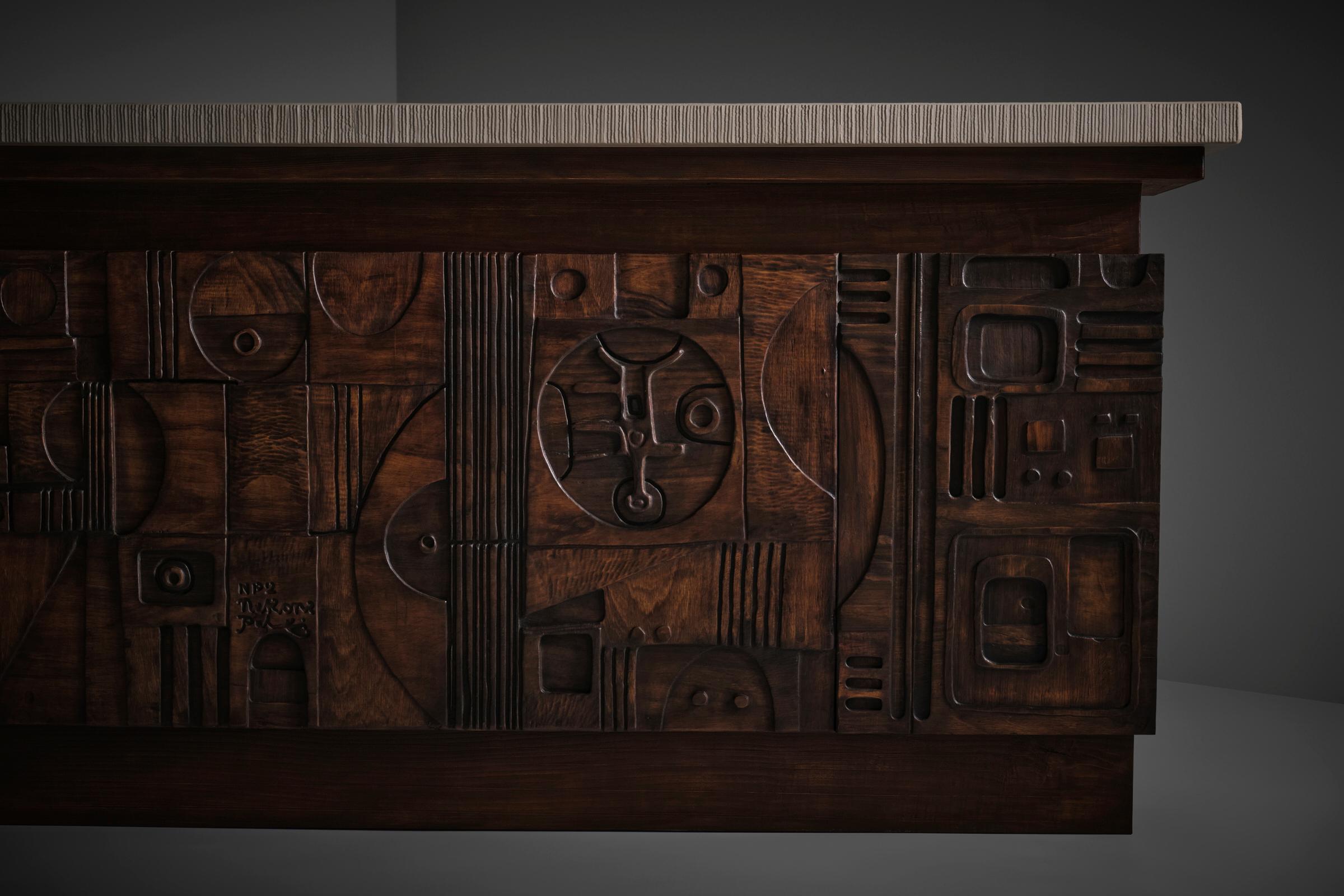 Skulpturale Bar von Nerone & Patuzzi - Gruppo NP2, Italien 1960er Jahre im Angebot 3