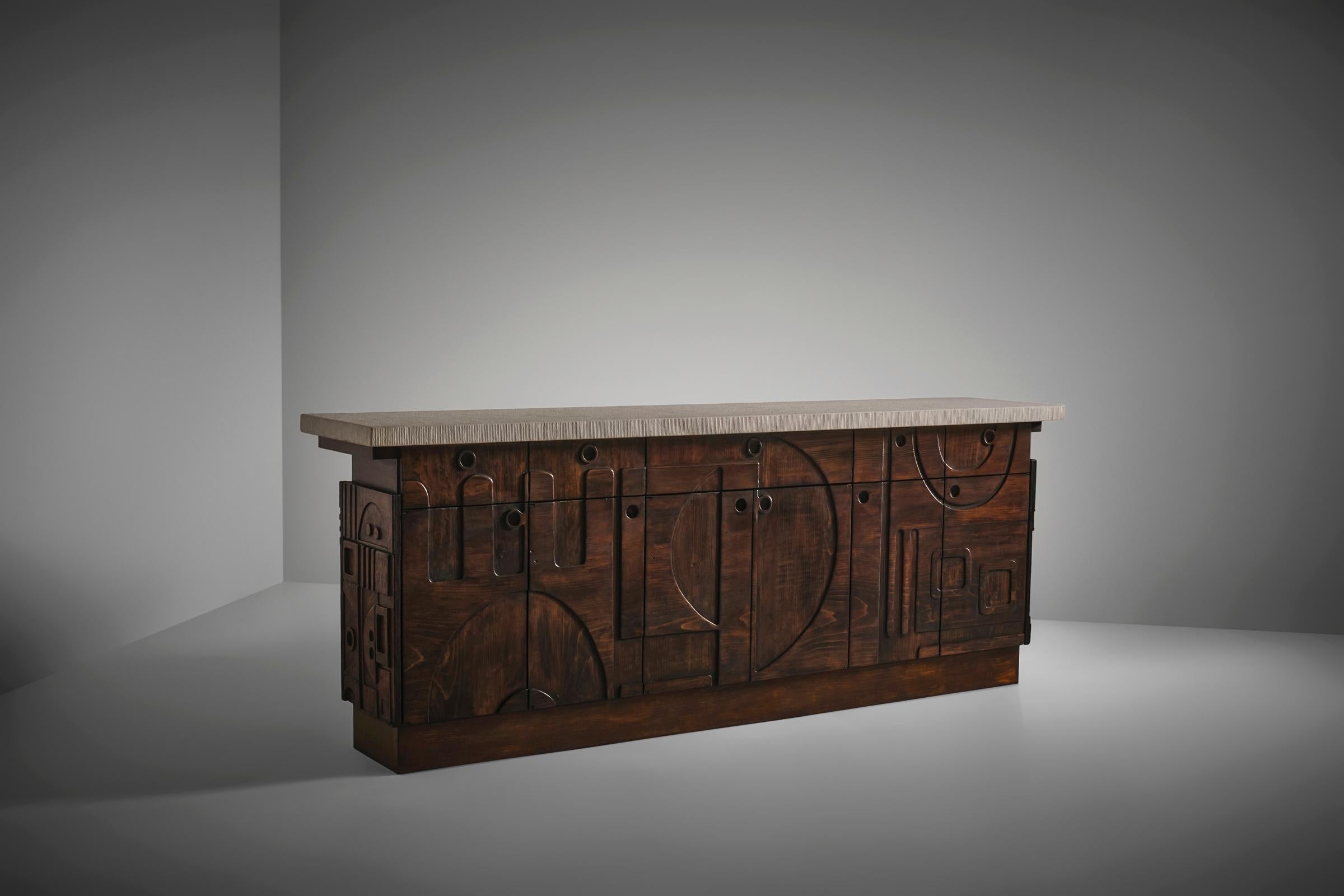 Skulpturale Bar von Nerone & Patuzzi - Gruppo NP2, Italien 1960er Jahre im Angebot 4