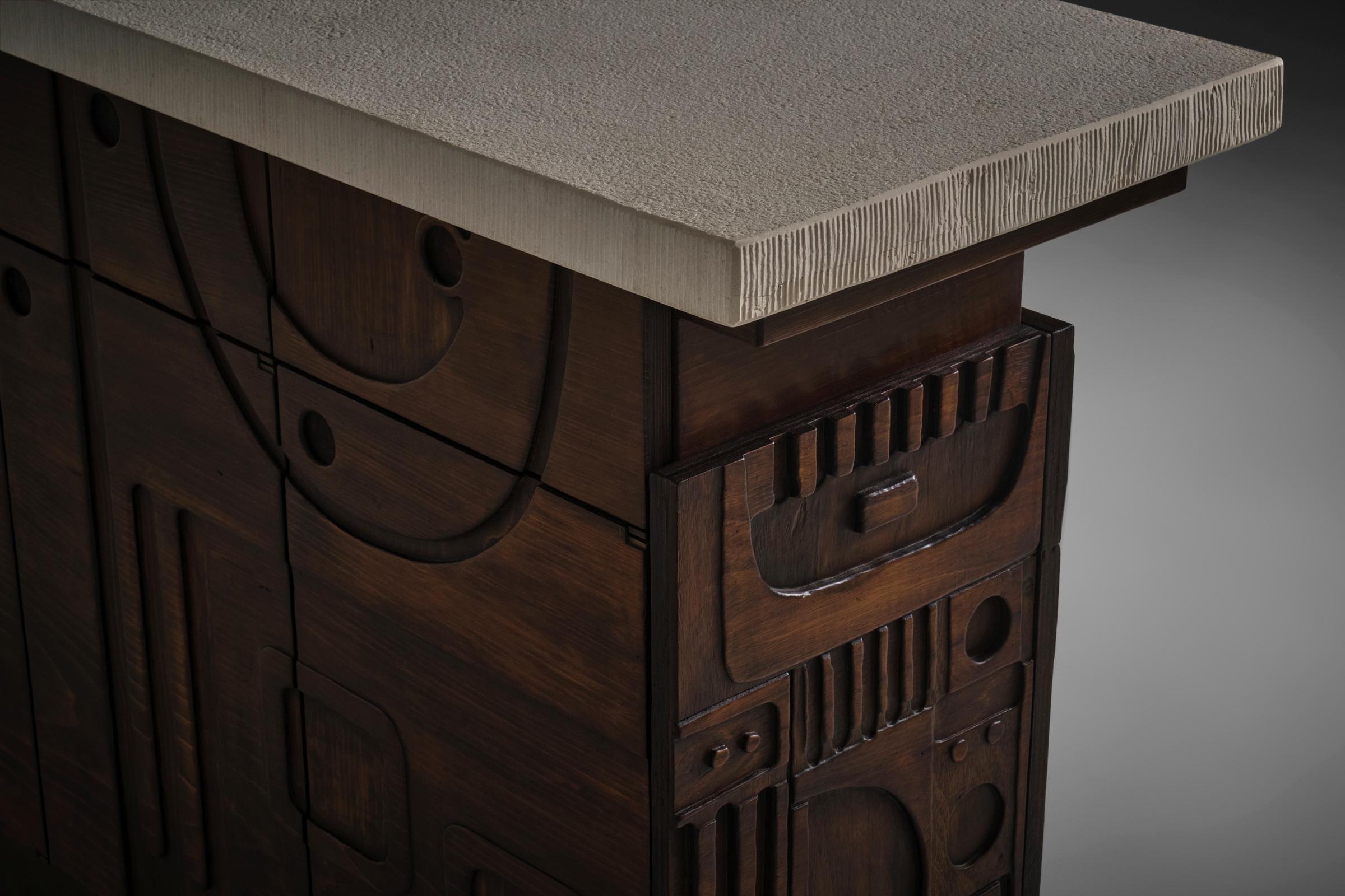 Skulpturale Bar von Nerone & Patuzzi - Gruppo NP2, Italien 1960er Jahre im Angebot 7