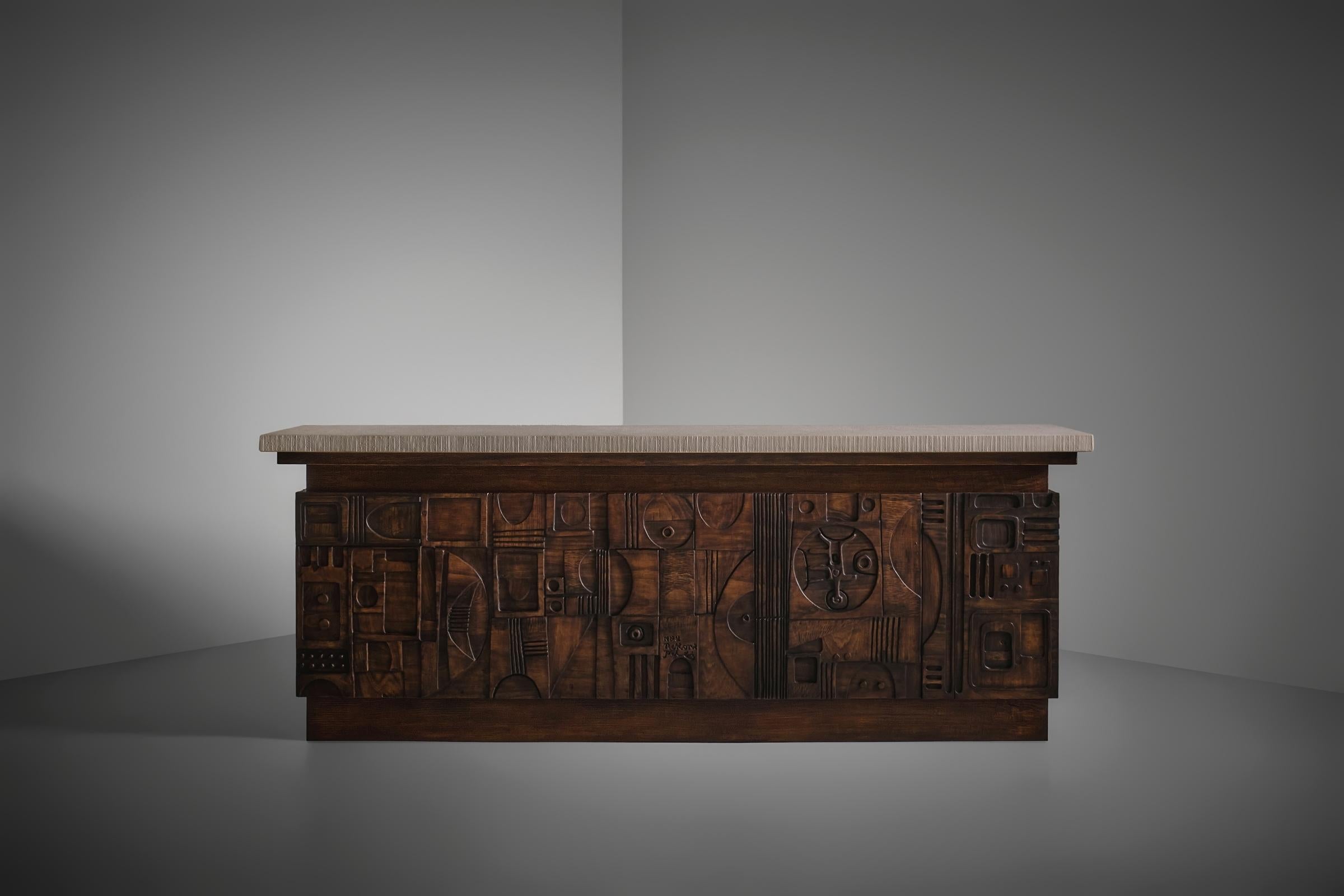 Skulpturale Bar von Nerone & Patuzzi - Gruppo NP2, Italien 1960er Jahre (Mitte des 20. Jahrhunderts) im Angebot