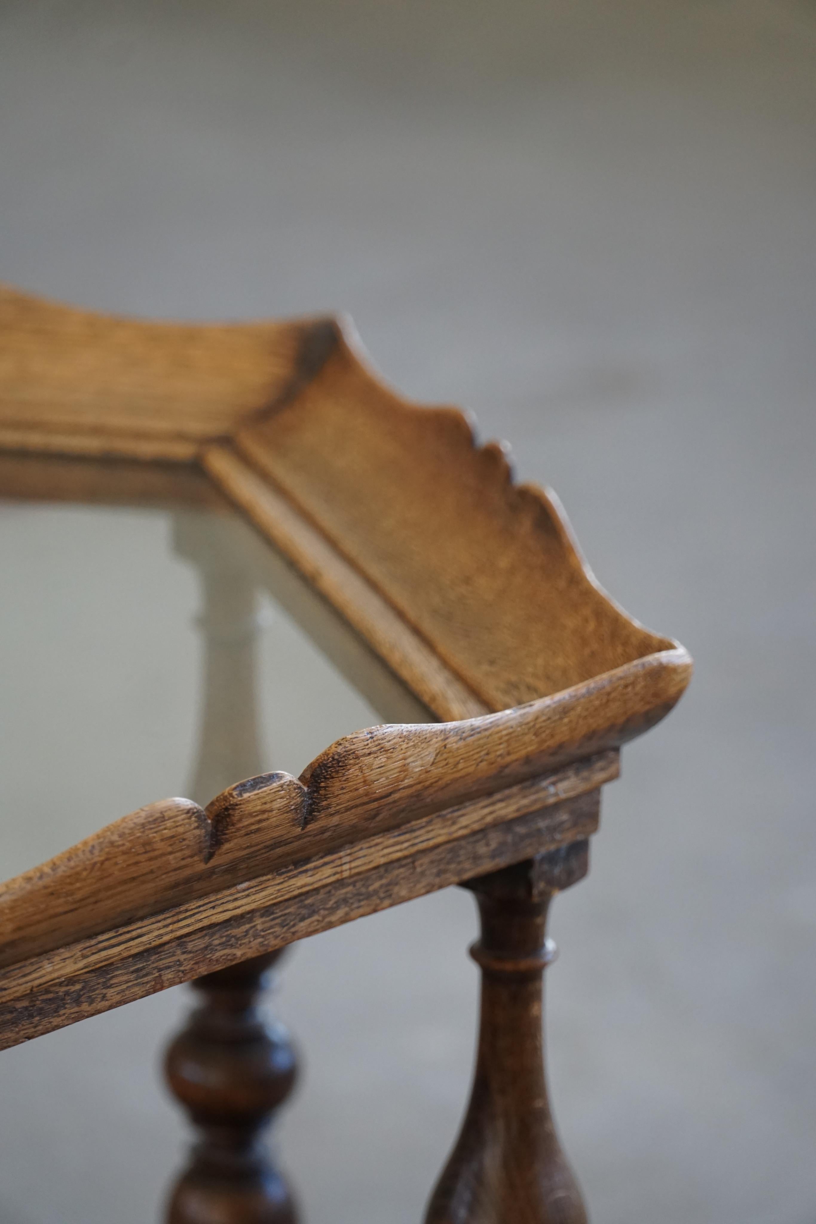 Sculptural Baroque Style Hexagon Side Table, By a Danish Cabinetmaker, 1930s For Sale 5