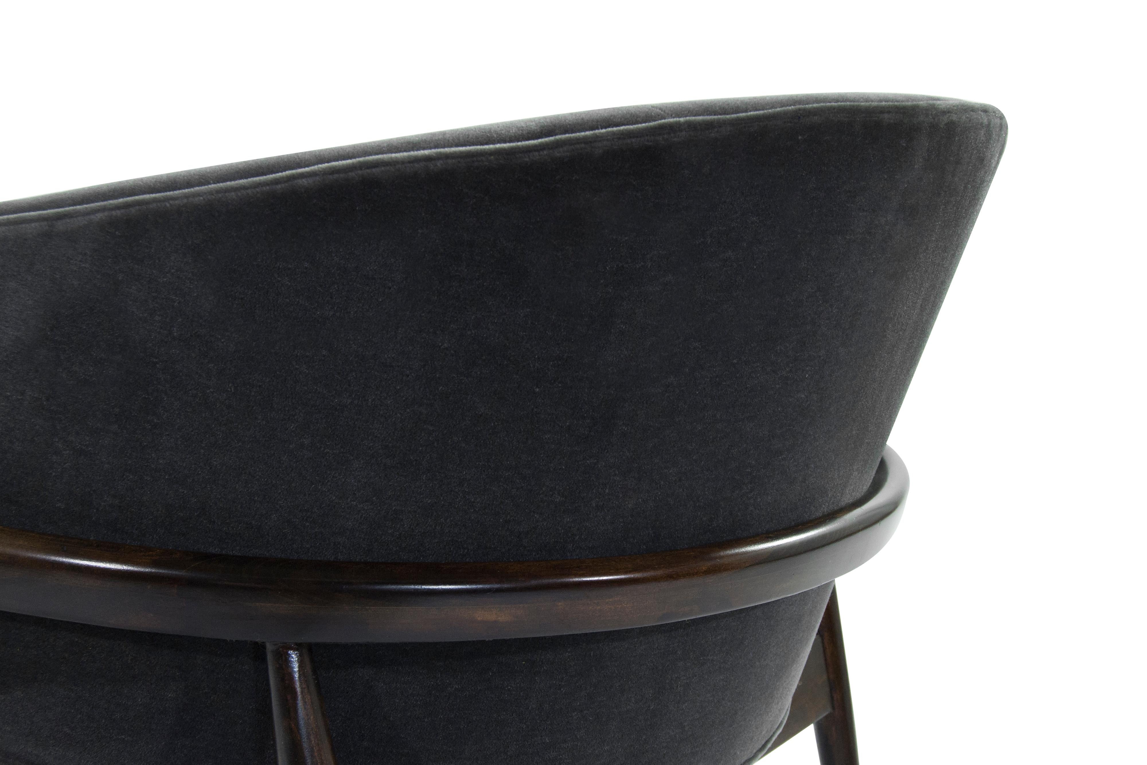 Skulpturale Barrel Lounge Chairs von Milo Baughman:: 1950er Jahre 3