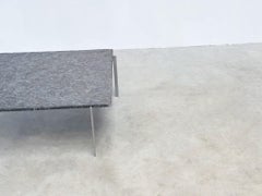 Sculptural basalt coffee table