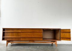 Sculptural Base Curved Low Credenza by Young Mfg