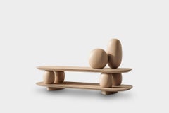 Sculptural Base Low Table Sereno No31, Designed by Joel Escalona