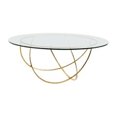 Sculptural Basket Brass Table by Misaya