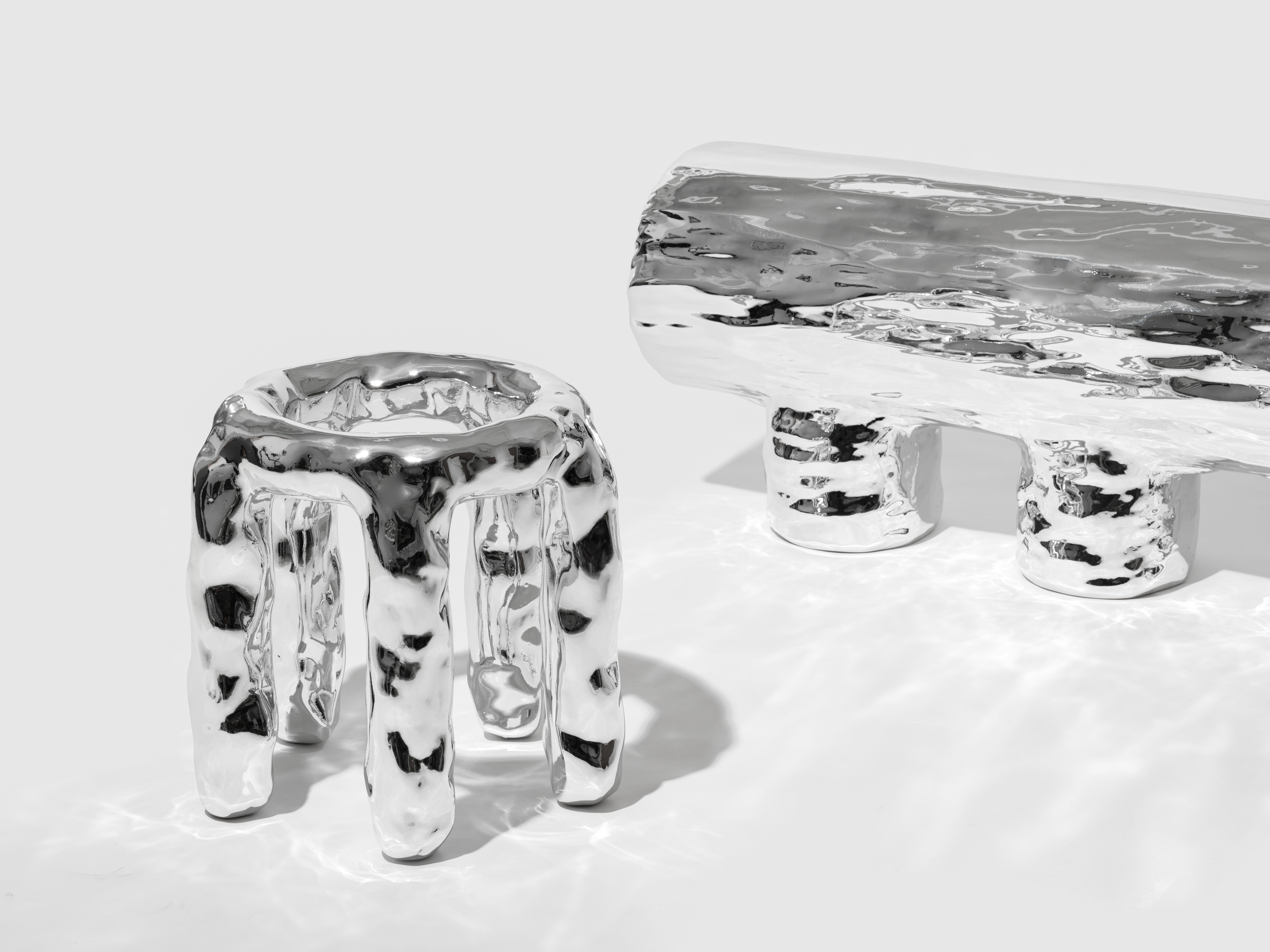 Sculptural Bench by Dongwook Choi In New Condition For Sale In Geneve, CH
