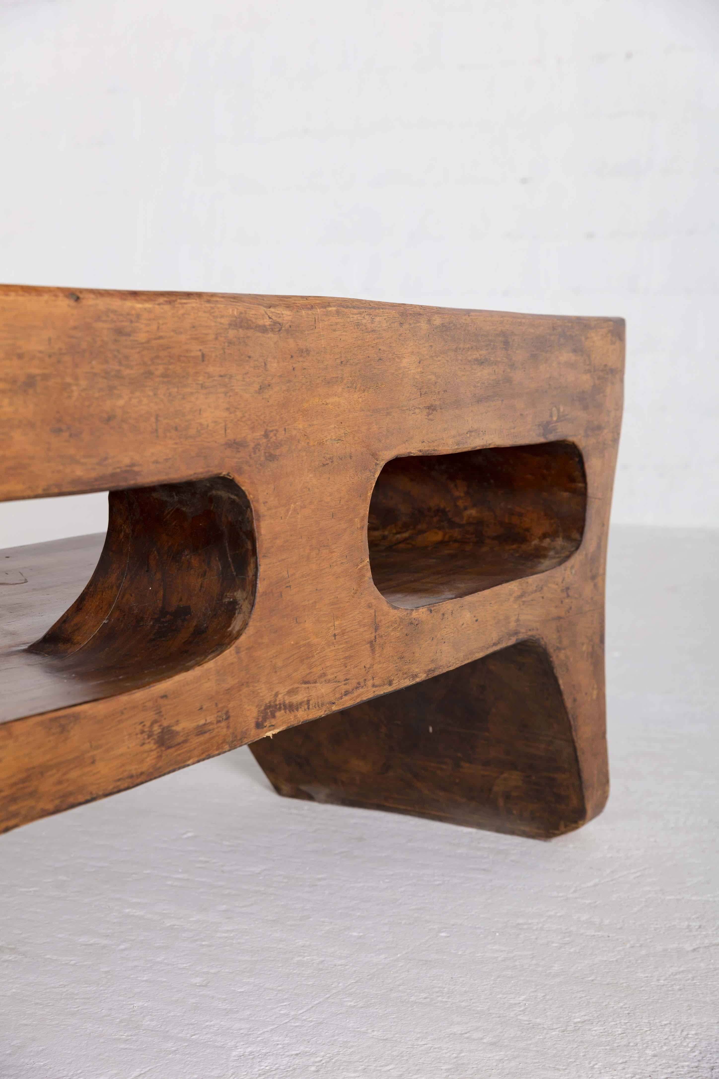 Sculptural bench by Jose Zanine Caldas For Sale 5