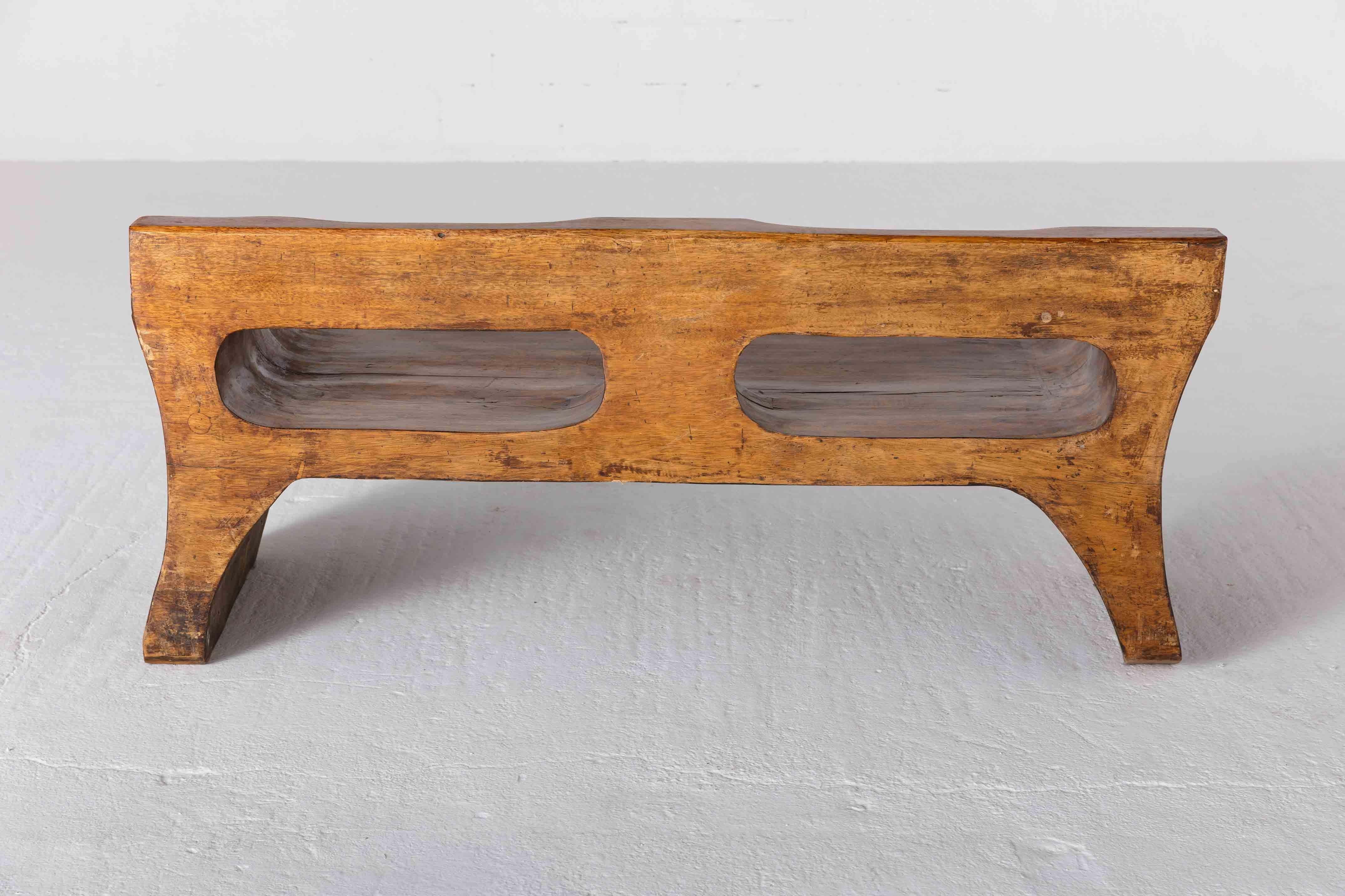 Sculptural bench by Jose Zanine Caldas For Sale 8