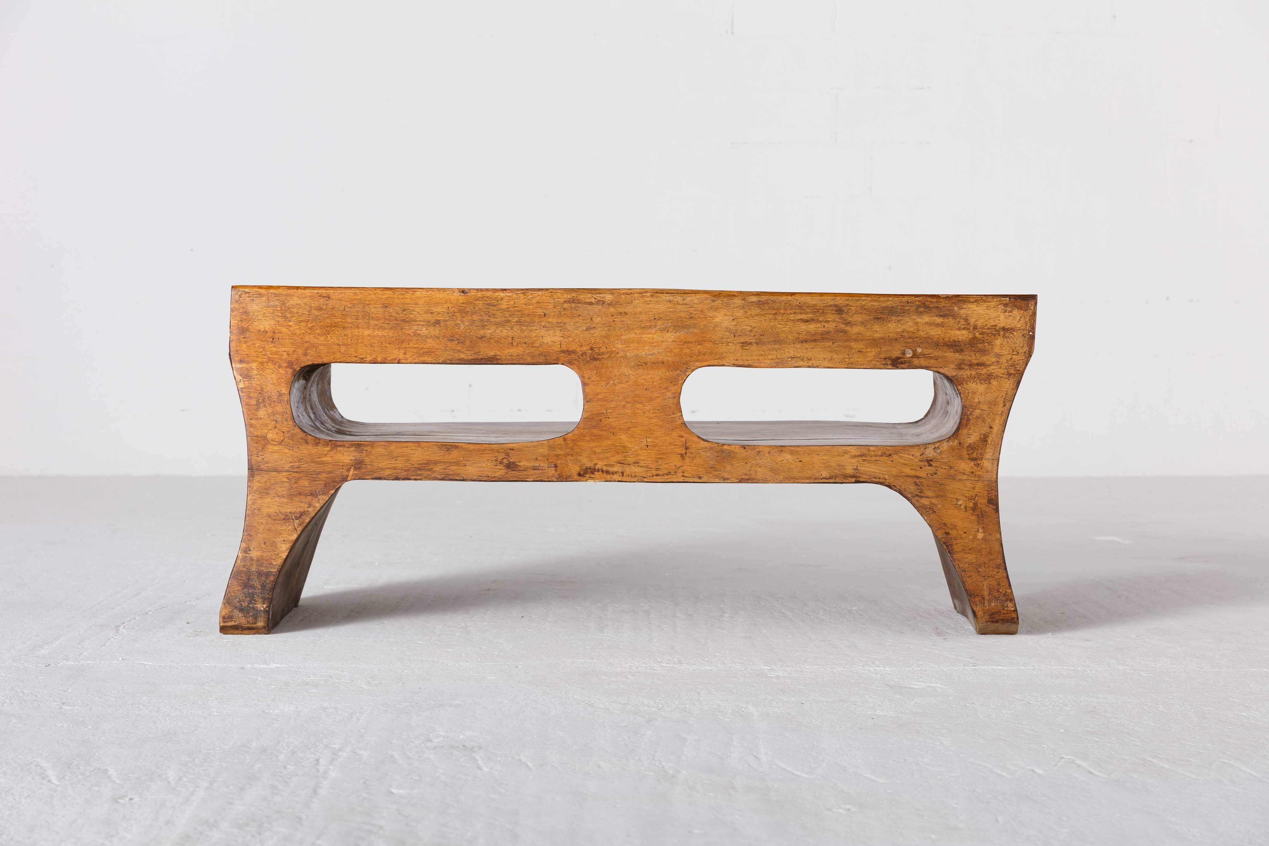 Sculptural bench by Jose Zanine Caldas For Sale 9