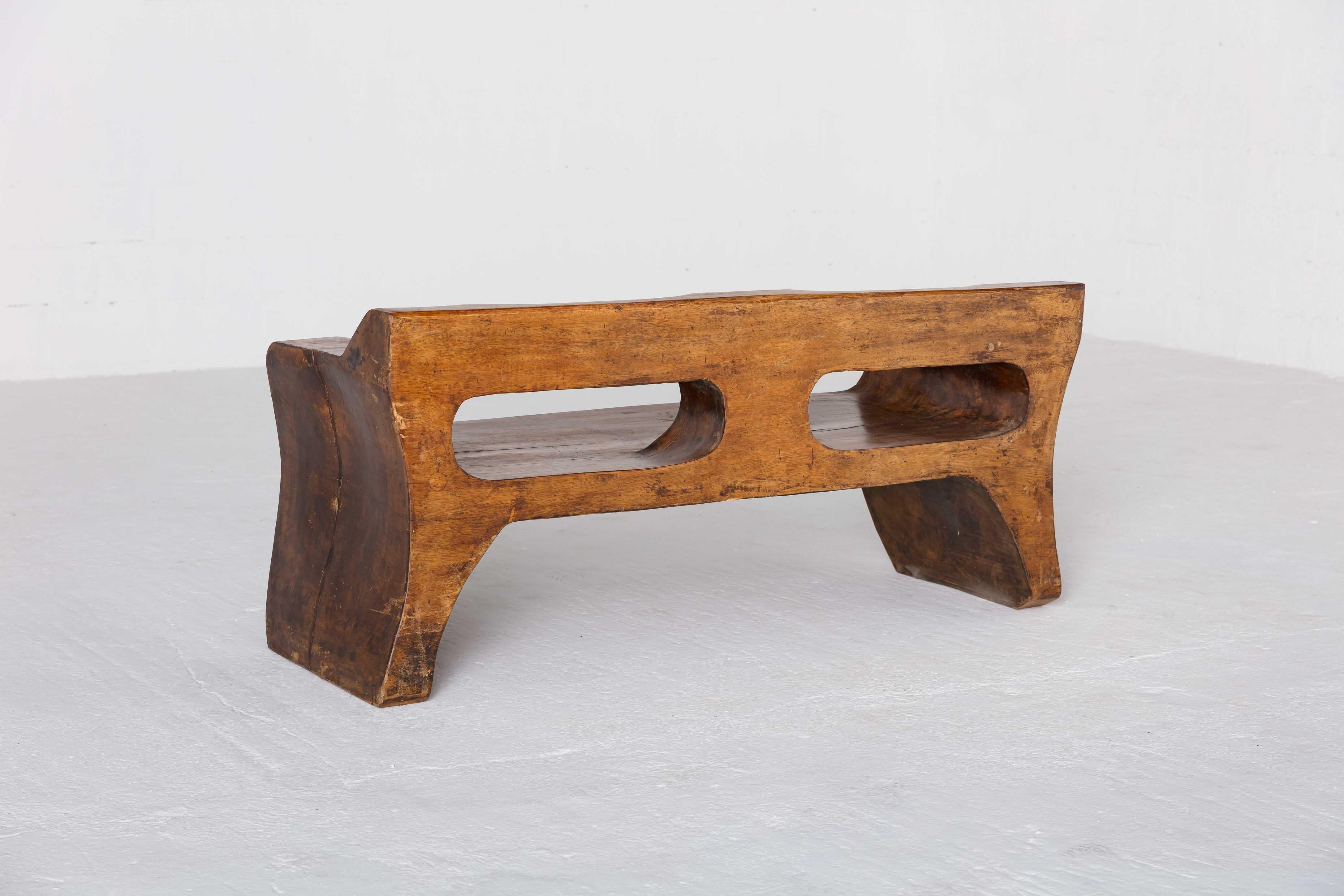 Sculptural bench by Jose Zanine Caldas For Sale 10