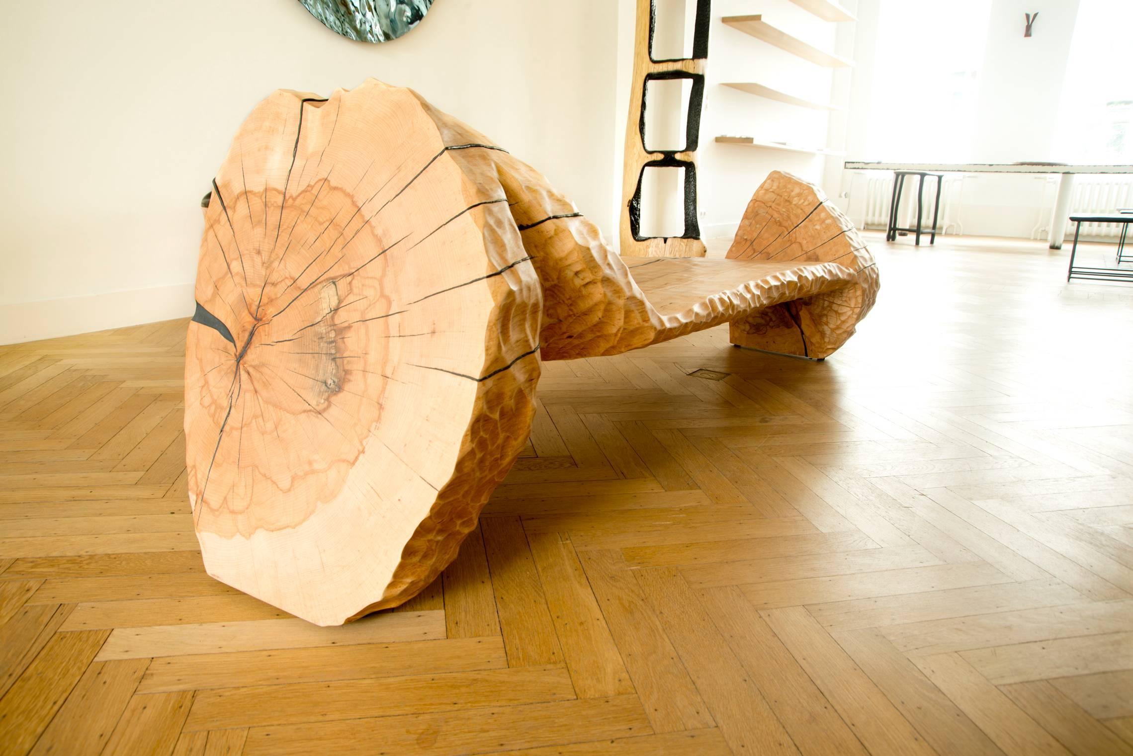 Sculptural Bench by Kaspar Hamacher In Excellent Condition For Sale In Brussels, BE