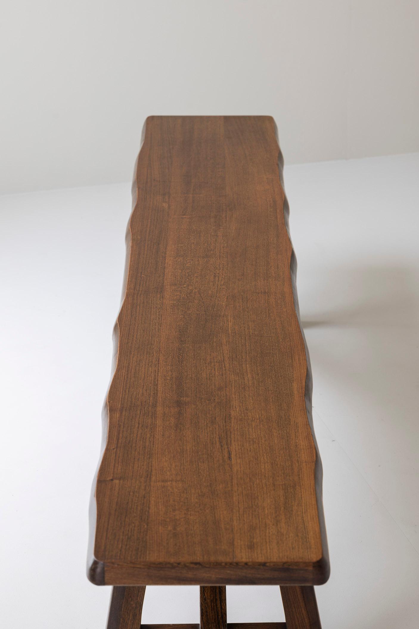 Banc sculptural par Olavi Hanninen pour Mikko Nupponen, Finlande, années 1950 en vente 3